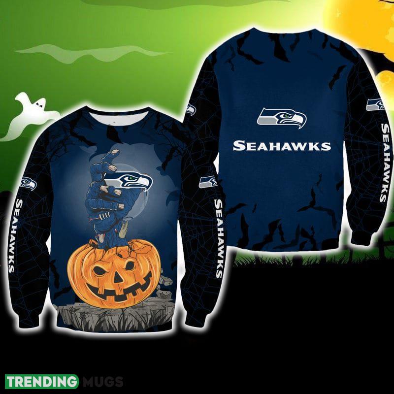 Seattle Seahawks Zombie's Hand Halloween Ugly Sweater For Men And Women Gift Christmas 3D Sweater Seattle Seahawks Zombie's Hand Halloween Ugly Sweater For Men And Women Gift Christmas - Seattle Seahawks Zombie's Hand Halloween Ugly Sweater For Men And Women Gift Christmas