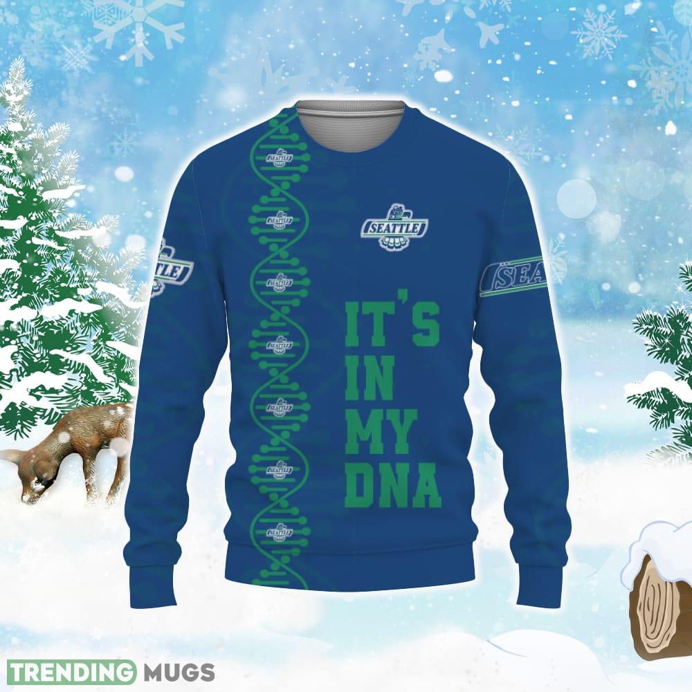 Seattle Thunderbirds DNA In My Vein Proud My Style Knitted Xmas Sweater 3D Sweater Seattle Thunderbirds DNA In My Vein Proud My Style Knitted Xmas Sweater 3D Sweater