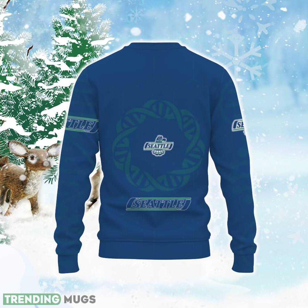 Seattle Thunderbirds DNA In My Vein Proud My Style Knitted Xmas Sweater 3D Sweater Seattle Thunderbirds DNA In My Vein Proud My Style Knitted Xmas Sweater 3D Sweater