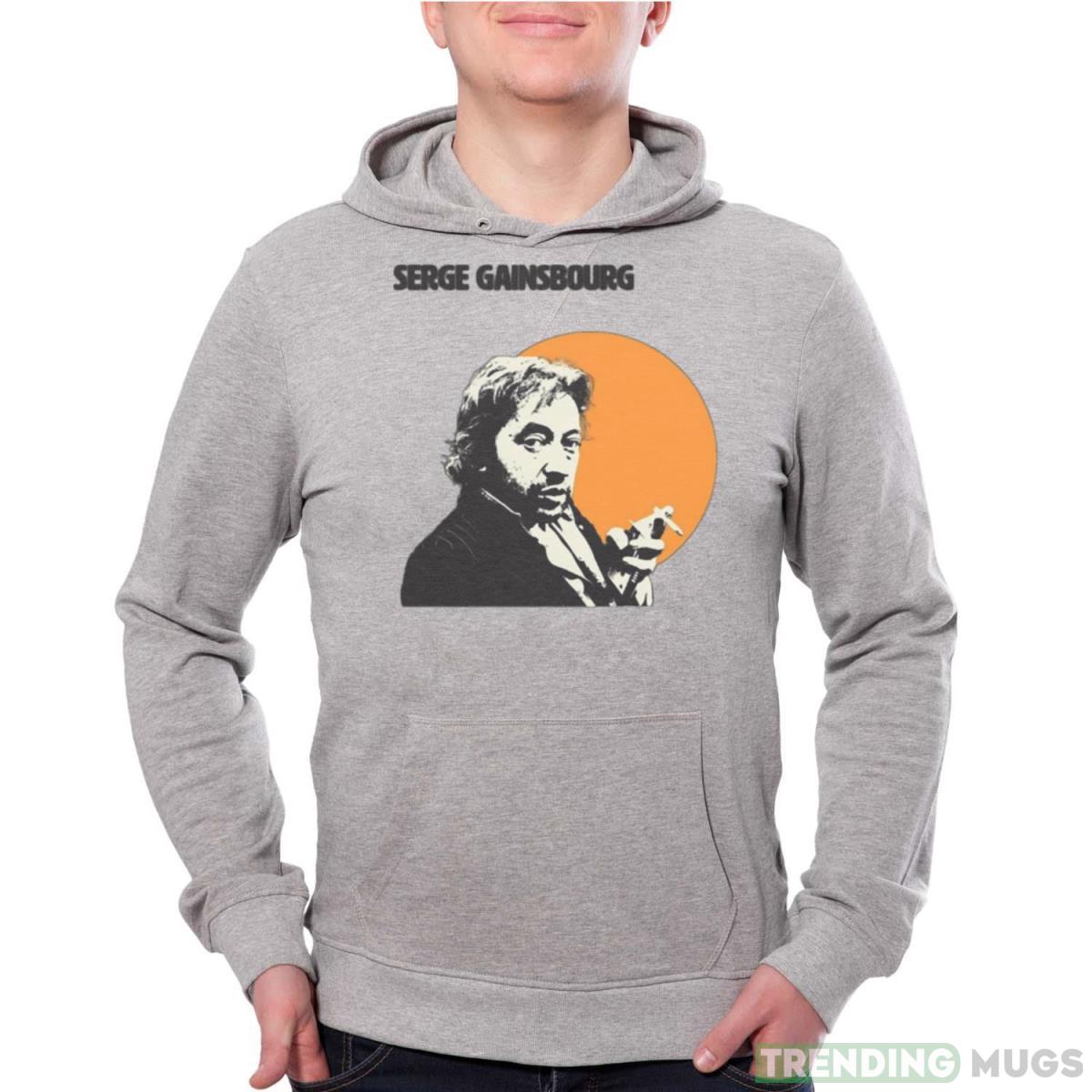 Serge Gainsbourg Portrait Graphic shirt - Grey Unisex Hoodie Serge Gainsbourg Portrait Graphic shirt - Grey Unisex Hoodie