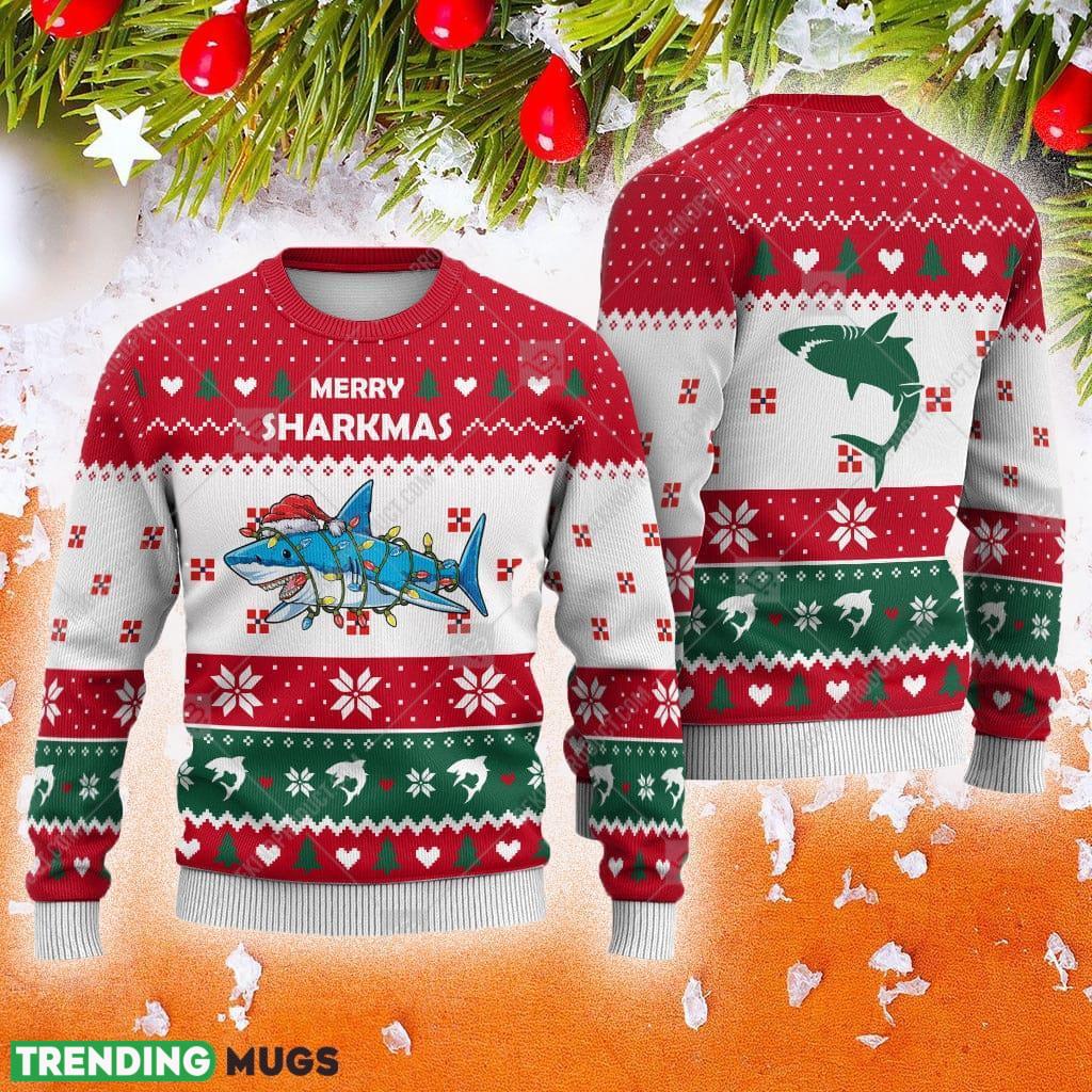Shark Heart Animals Ugly Christmas Sweater AOP Gift For Men And Women - Shark Heart Animals Ugly Christmas Sweater AOP Gift For Men And Women Shark Heart Animals Ugly Christmas Sweater AOP Gift For Men And Women - Shark Heart Animals Ugly Christmas Sweater AOP Gift For Men And Women