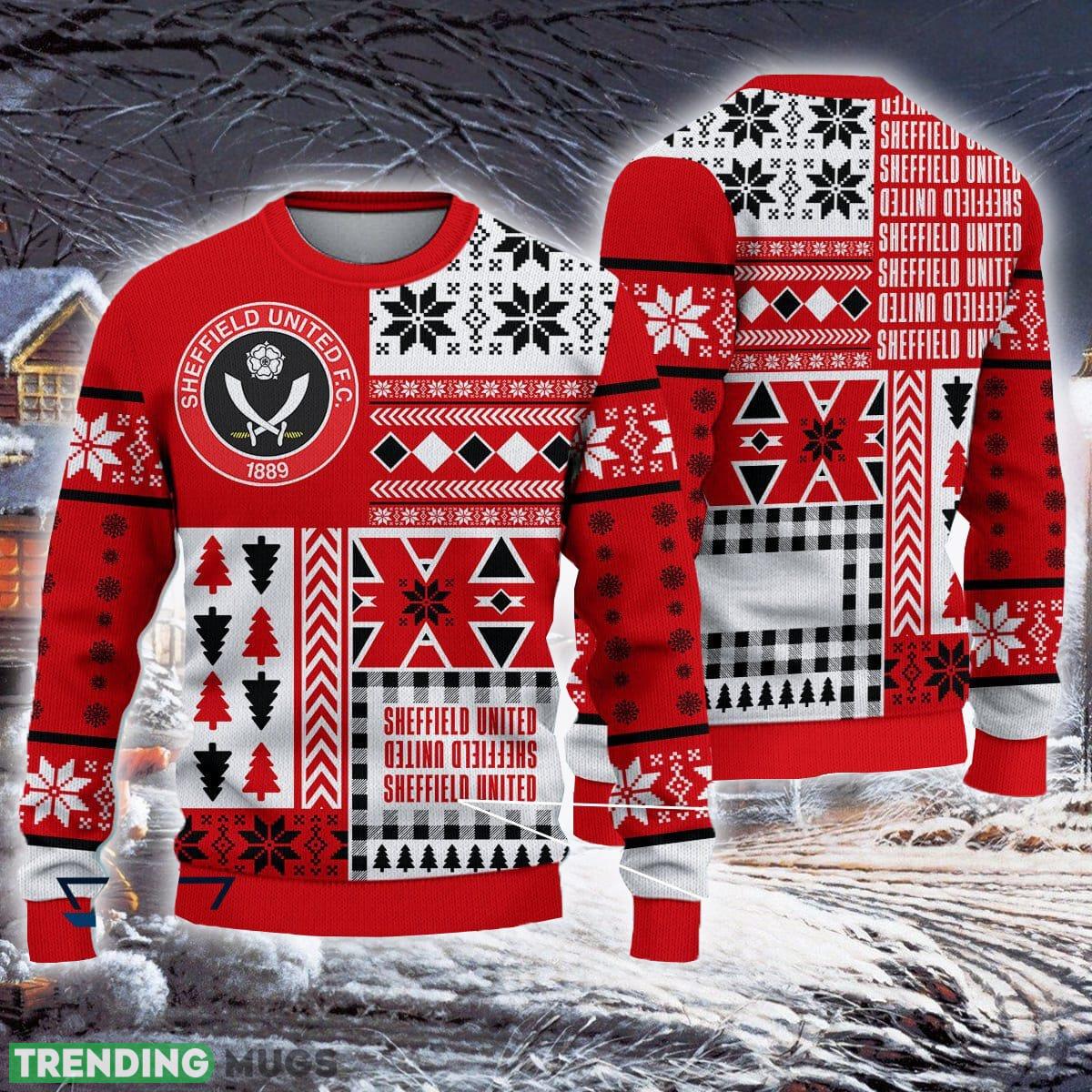 Sheffield United F.C Luxury Efl Logo Team Ugly Christmas Sweater For Fans Gift Unisex Sweatshirt 3D Sweater Sheffield United F.C Luxury Efl Logo Team Ugly Christmas Sweater For Fans Gift Unisex Sweatshirt 3D Sweater