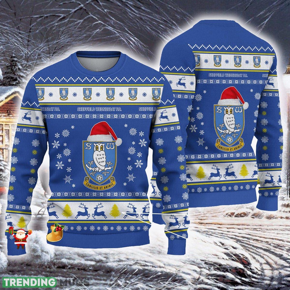 Sheffield Wednesday Efl Ugly Christmas 3D Sweater For Fans Gift Snow Flowers Christmas Tree Unisex - Sheffield Wednesday Efl Ugly Christmas 3D Sweater For Fans Gift Sheffield Wednesday Efl Ugly Christmas 3D Sweater For Fans Gift Snow Flowers Christmas Tree Unisex - Sheffield Wednesday Efl Ugly Christmas 3D Sweater For Fans Gift