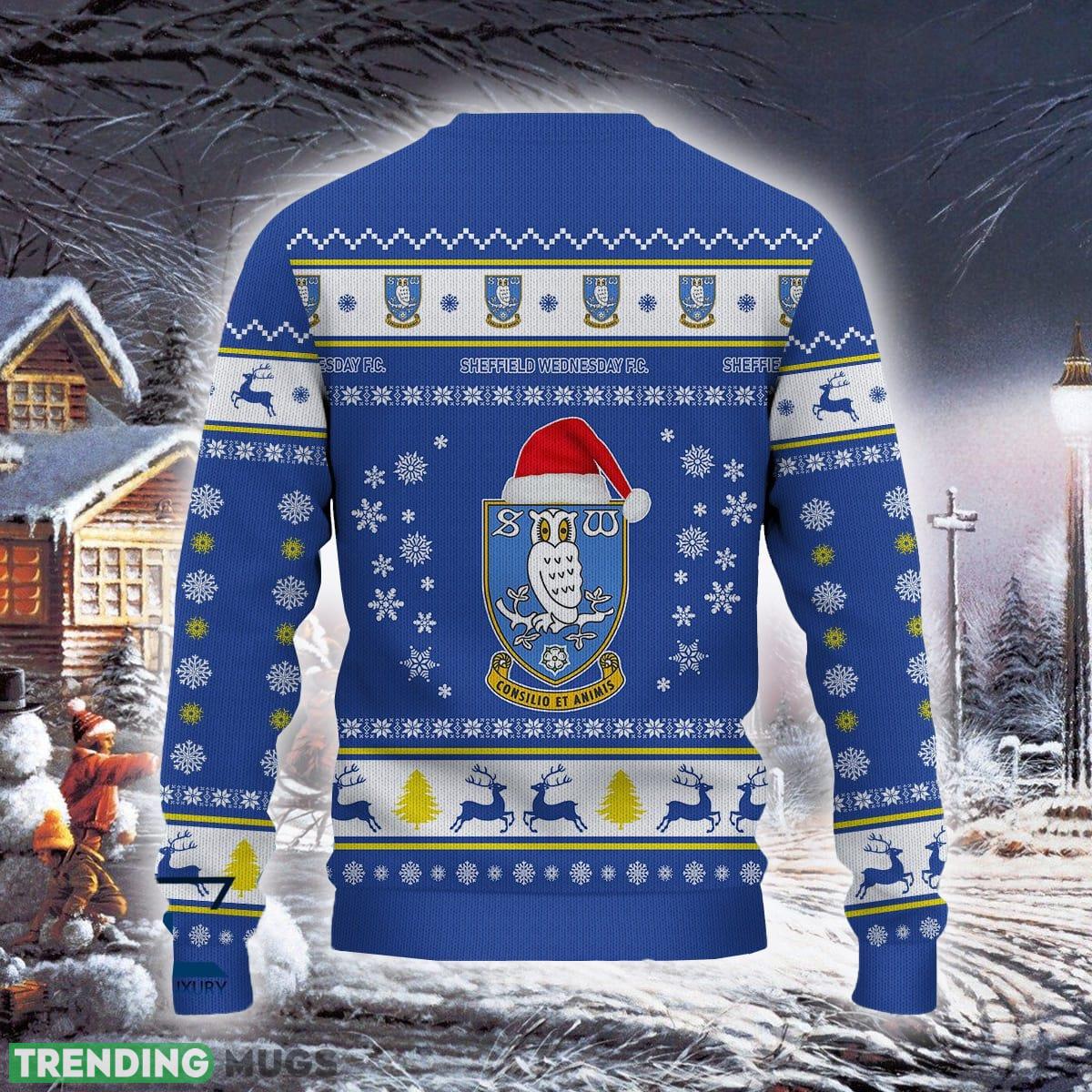 Sheffield Wednesday Premium Efl Logo Team Ugly Christmas Sweater For Fans Gift Unisex Sweatshirt 3D Sweater Sheffield Wednesday Premium Efl Logo Team Ugly Christmas Sweater For Fans Gift Unisex Sweatshirt 3D Sweater