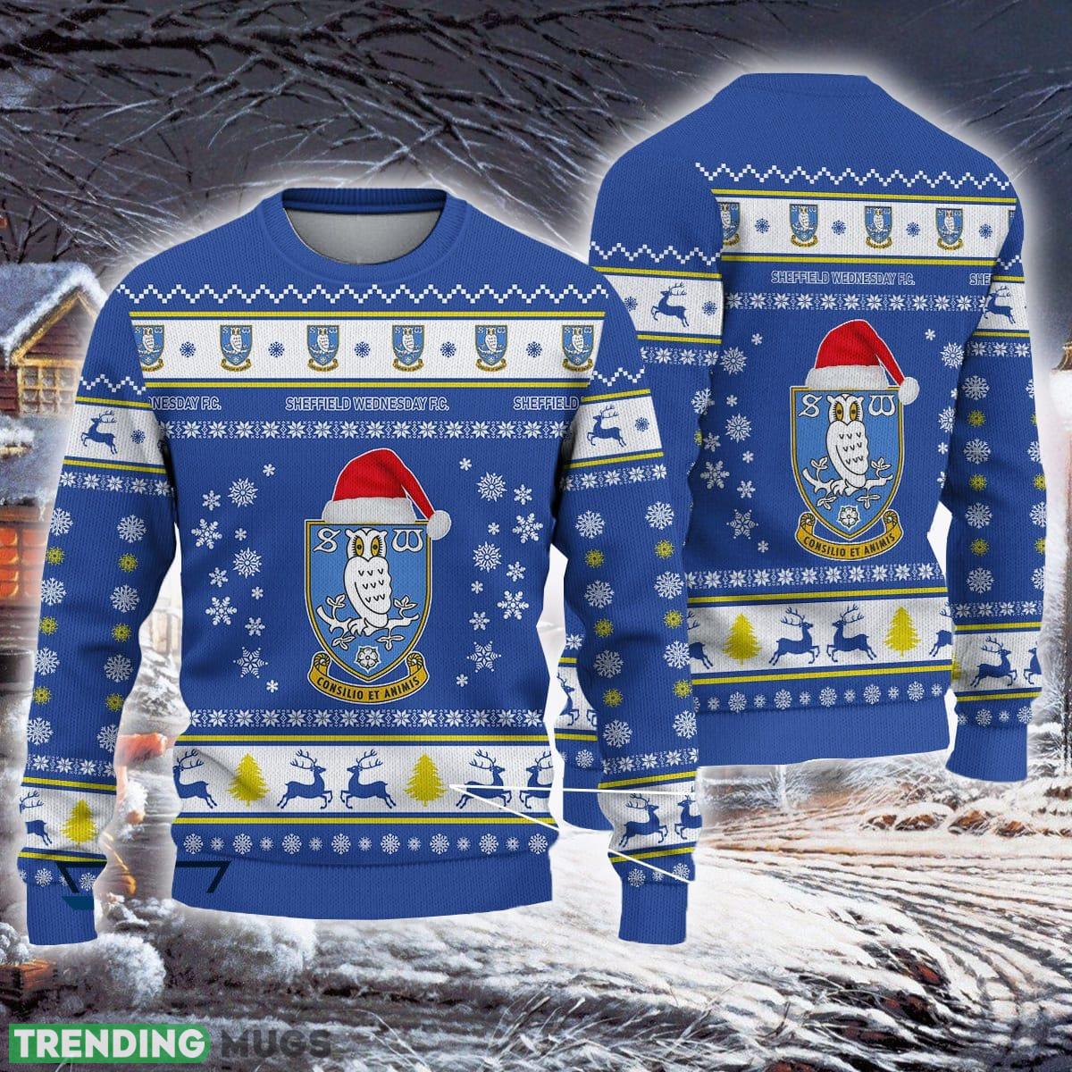Sheffield Wednesday Premium Efl Logo Team Ugly Christmas Sweater For Fans Gift Unisex Sweatshirt - Sheffield Wednesday Designer Efl Ugly Christmas Sweater For Fans Gift Sheffield Wednesday Premium Efl Logo Team Ugly Christmas Sweater For Fans Gift Unisex Sweatshirt - Sheffield Wednesday Designer Efl Ugly Christmas Sweater For Fans Gift