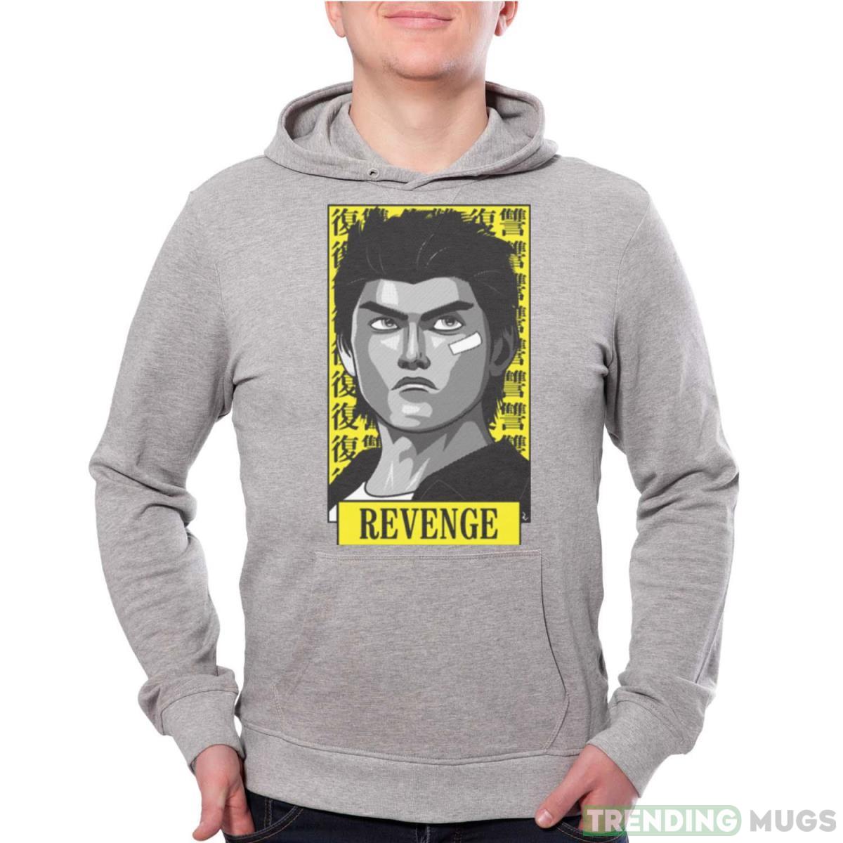 Shenmue Ryo Hazuki Revenge shirt - Grey Unisex Hoodie Shenmue Ryo Hazuki Revenge shirt - Grey Unisex Hoodie