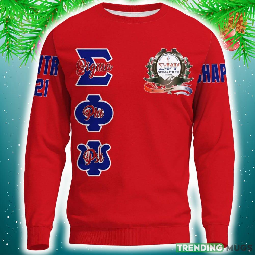 Sigma Phi Psi Red 3D Sweater Community Personalized Logo For Men And Women Gift Christmas 3D Sweater Sigma Phi Psi Red 3D Sweater Community Personalized Logo For Men And Women Gift Christmas 3D Sweater