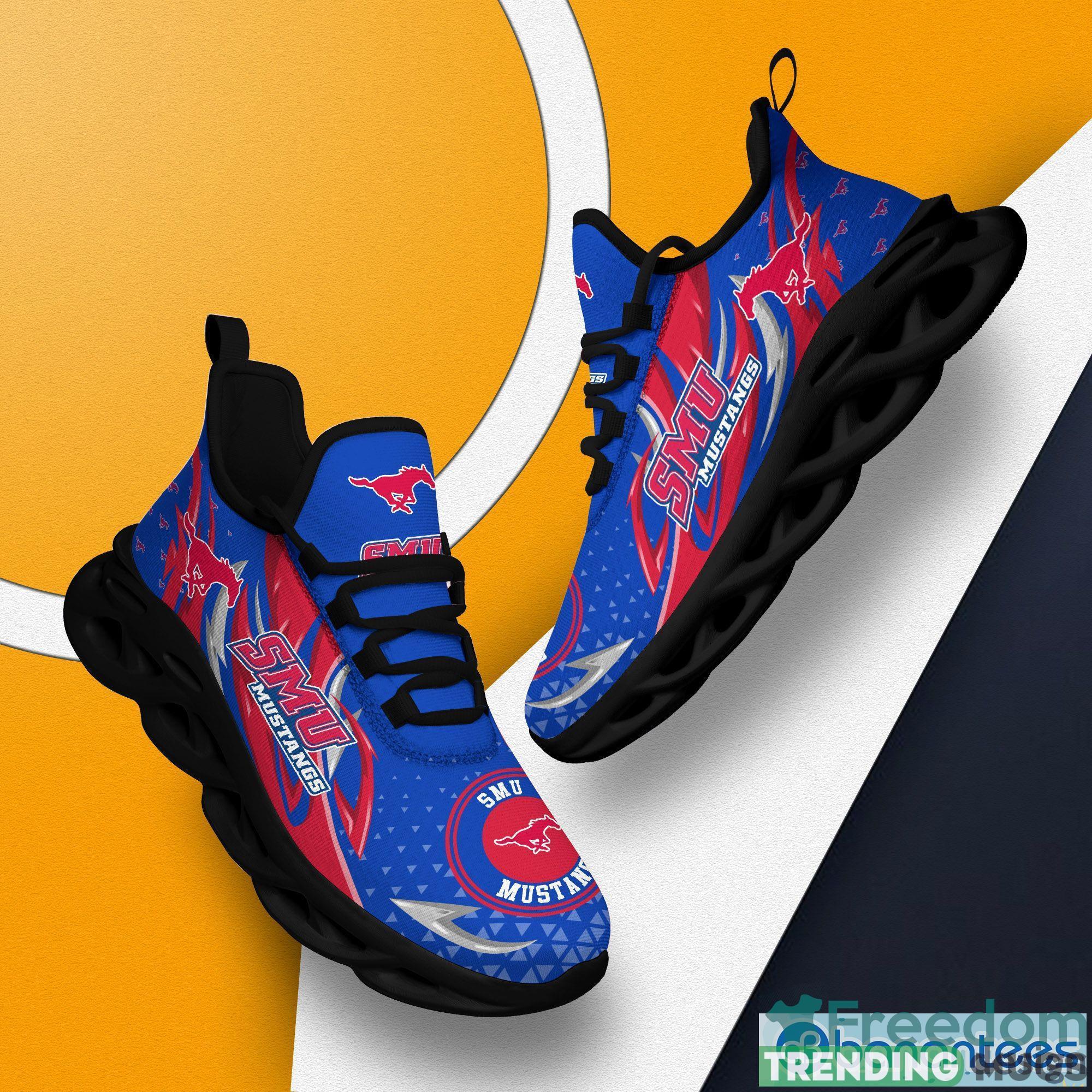 SMU Mustangs Logo Chunky Sneakers Max Soul Shoes Gift For Men And Women Max Soul SMU Mustangs Logo Chunky Sneakers Max Soul Shoes Gift For Men And Women Max Soul