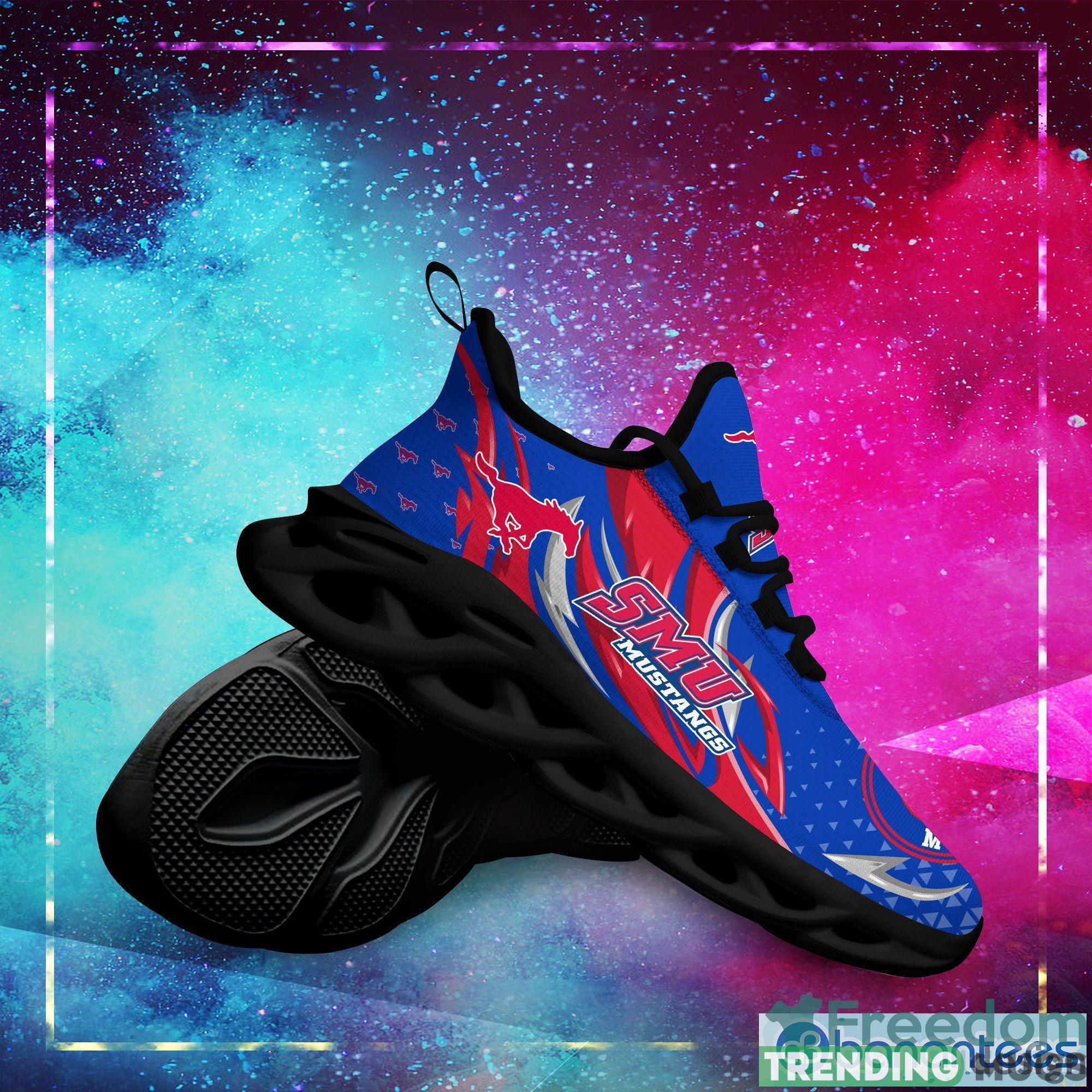 SMU Mustangs Logo Chunky Sneakers Max Soul Shoes Gift For Men And Women Max Soul SMU Mustangs Logo Chunky Sneakers Max Soul Shoes Gift For Men And Women Max Soul