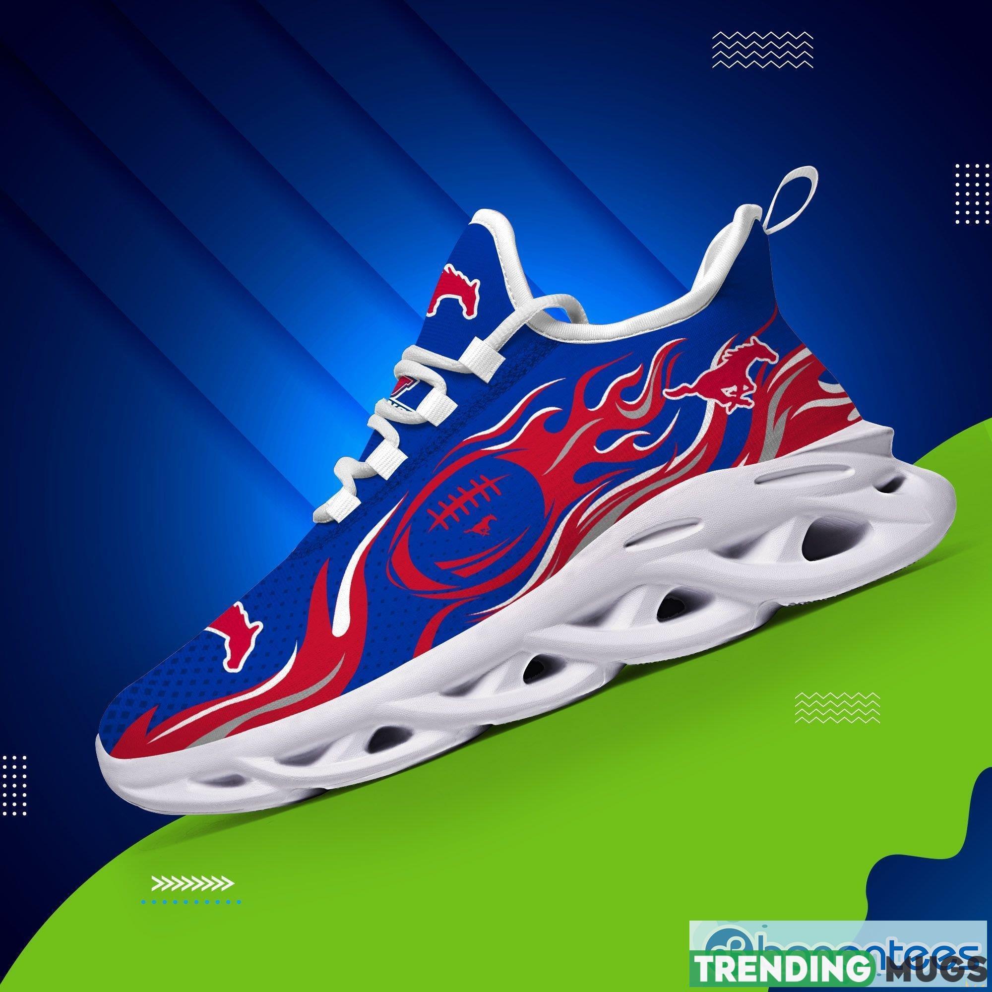 SMU Mustangs Logo Fireball Chunky Sneakers Max Soul Shoes Gift For Men And Women - SMU Mustangs Logo Fireball Pattern 3D Max Soul Sneaker Shoes_1 SMU Mustangs Logo Fireball Chunky Sneakers Max Soul Shoes Gift For Men And Women - SMU Mustangs Logo Fireball Pattern 3D Max Soul Sneaker Shoes_1