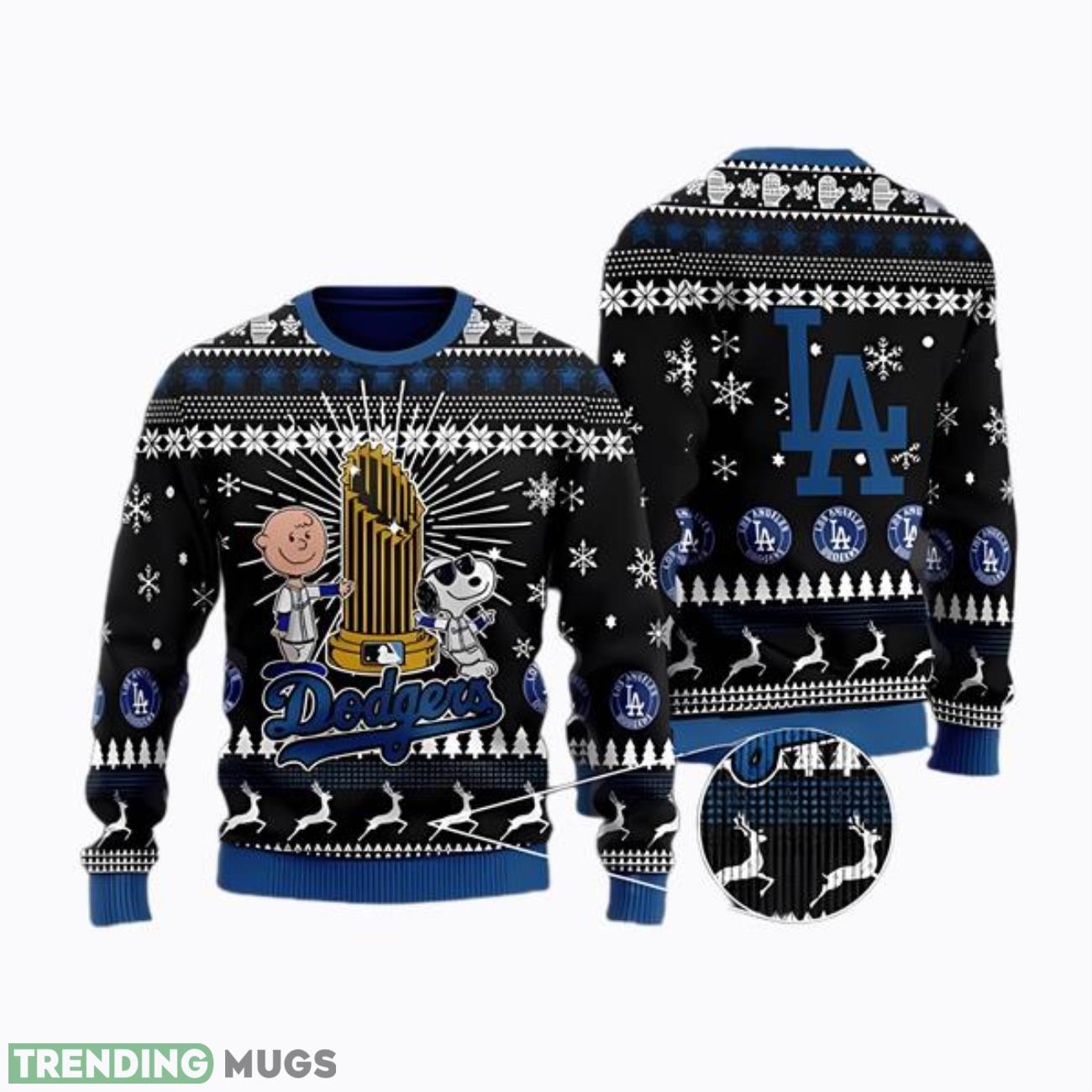 Snoopy Los Angeles Dodgers Champion Ugly Christmas Sweater Product Photo 1 Snoopy Los Angeles Dodgers Champion Ugly Christmas Sweater Product Photo 1