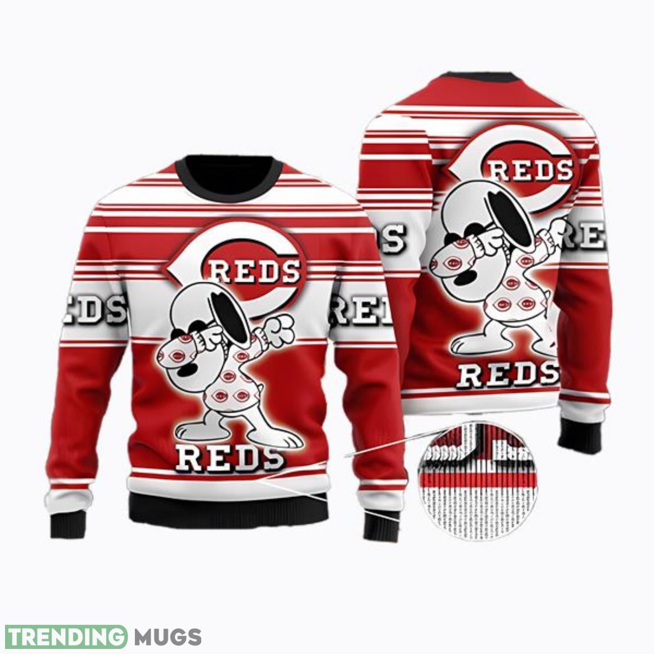 Snoopy Love Cincinnati Reds Ugly Christmas Sweater Christmas Gift Product Photo 1 Snoopy Love Cincinnati Reds Ugly Christmas Sweater Christmas Gift Product Photo 1