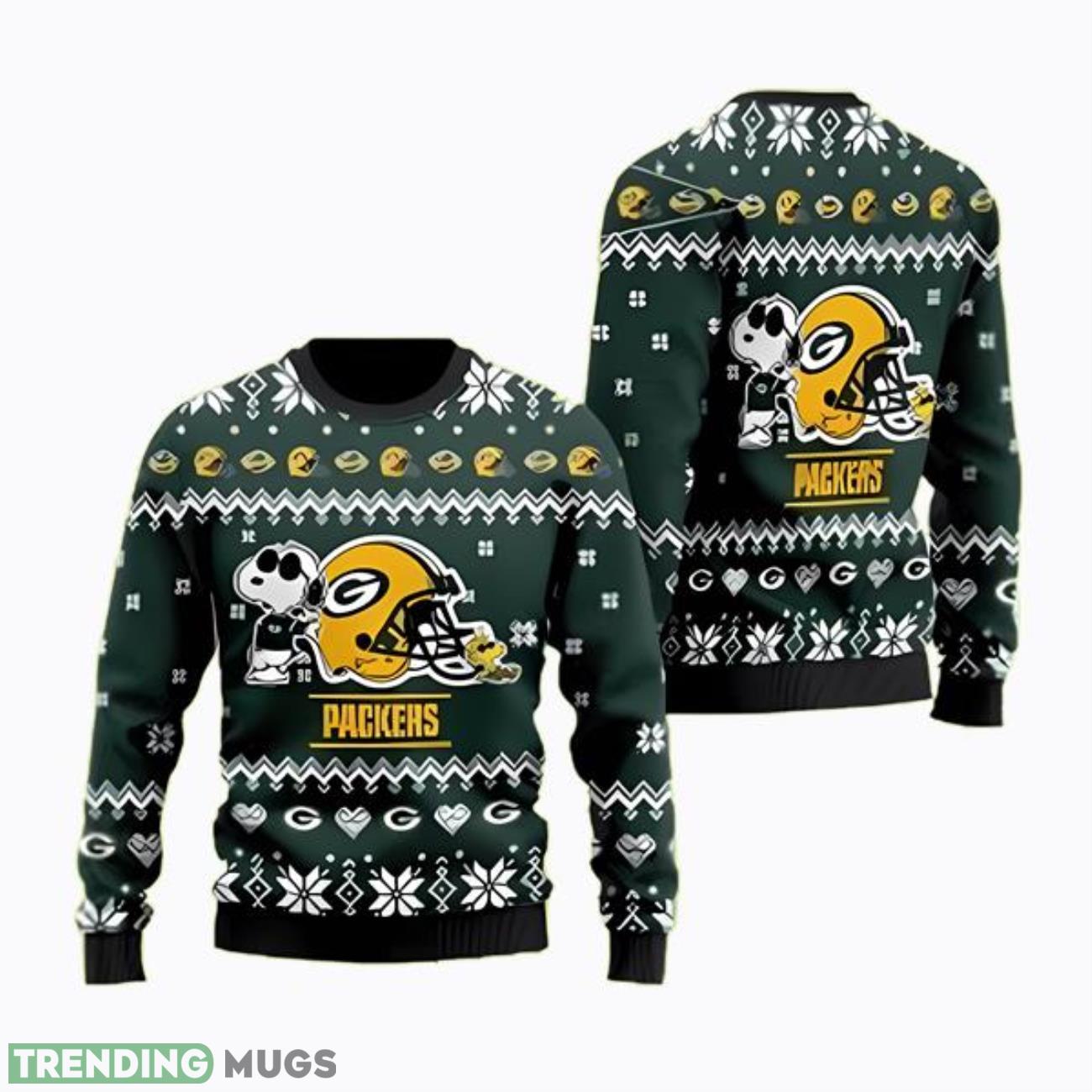 Snoopy Nfl Green Bay Packers Ugly Christmas Sweater Product Photo 1 Snoopy Nfl Green Bay Packers Ugly Christmas Sweater Product Photo 1
