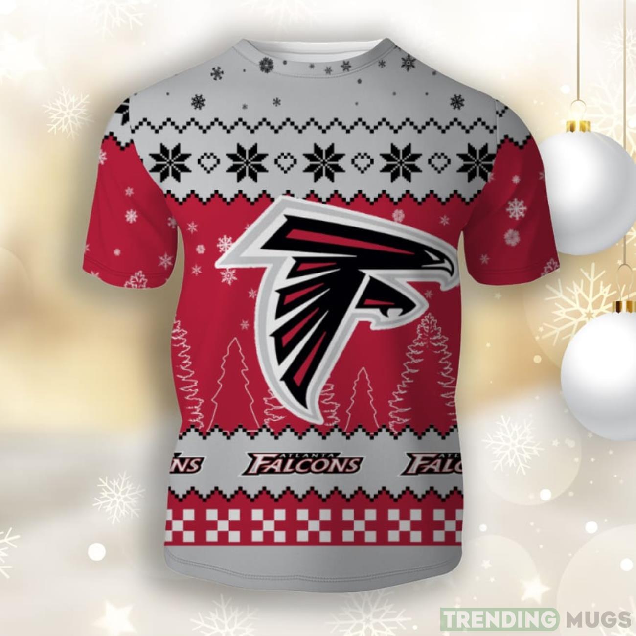 Snow Team Logo Atlanta Falcons3D Unisex Christmas T-Shirt Hot Trend For Fans Product Photo 1 Snow Team Logo Atlanta Falcons3D Unisex Christmas T-Shirt Hot Trend For Fans Product Photo 1