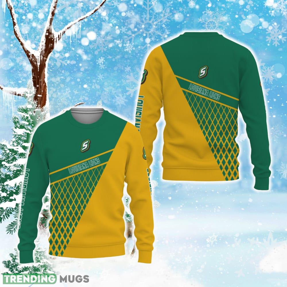 Southeastern Louisiana Lions American Sports Team Victory Champion Ugly Xmas AOP Sweater - Southeastern Louisiana Lions American Sports Team Victory Champion Ugly Christmas Sweater Photo 1 Southeastern Louisiana Lions American Sports Team Victory Champion Ugly Xmas AOP Sweater - Southeastern Louisiana Lions American Sports Team Victory Champion Ugly Christmas Sweater Photo 1