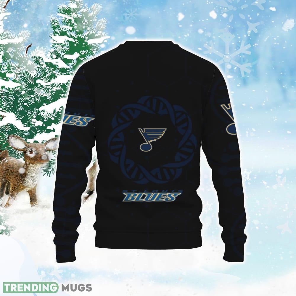 St. Louis Blues DNA In My Vein Proud My Style Knitted Christmas Sweater All Over Print 3D Sweater St. Louis Blues DNA In My Vein Proud My Style Knitted Christmas Sweater All Over Print 3D Sweater