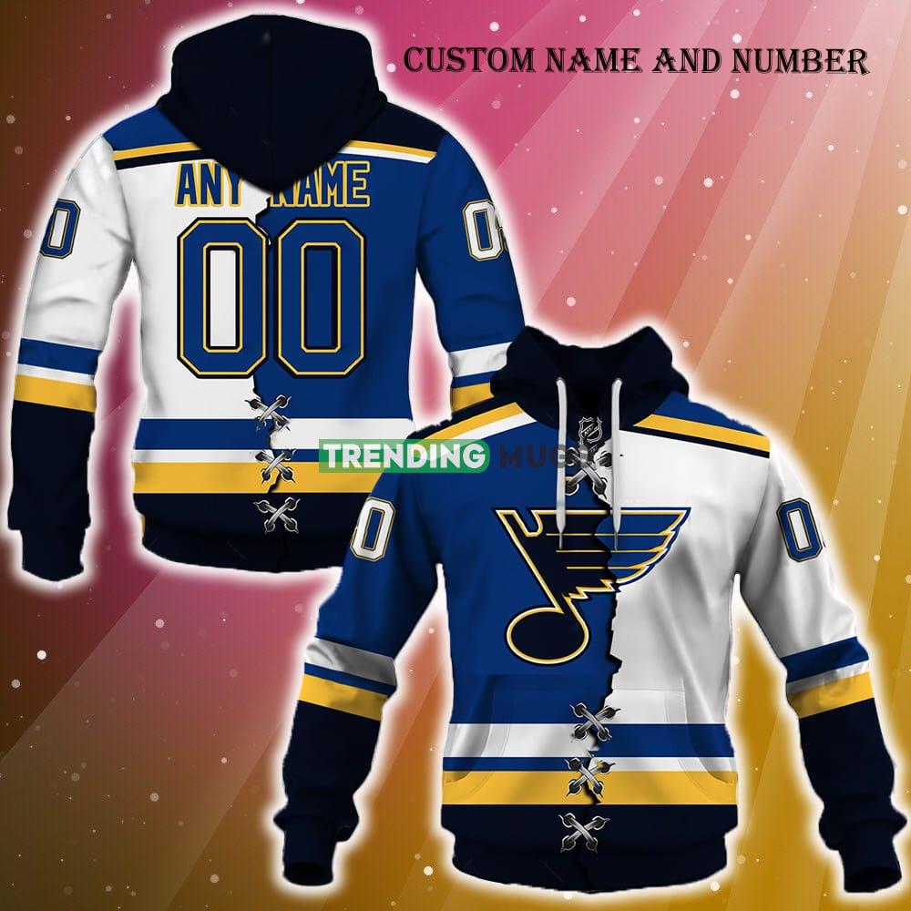 St Louis Blues NHL 3D Hoodie Zip Hoodie For Fans Christmas All Over Printed Custom Number And Name - St Louis Blues NHL 3D Hoodie AOP_1 St Louis Blues NHL 3D Hoodie Zip Hoodie For Fans Christmas All Over Printed Custom Number And Name - St Louis Blues NHL 3D Hoodie AOP_1