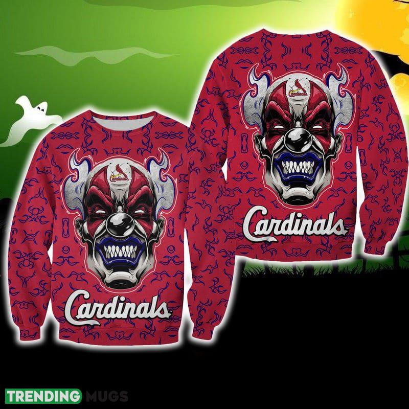 St. Louis Cardinals Halloween Clown Edition Unisex Ugly Sweater For Men And Women Gift Christmas - St. Louis Cardinals Halloween Clown Edition Unisex Ugly Sweater For Men And Women Gift Christmas St. Louis Cardinals Halloween Clown Edition Unisex Ugly Sweater For Men And Women Gift Christmas - St. Louis Cardinals Halloween Clown Edition Unisex Ugly Sweater For Men And Women Gift Christmas