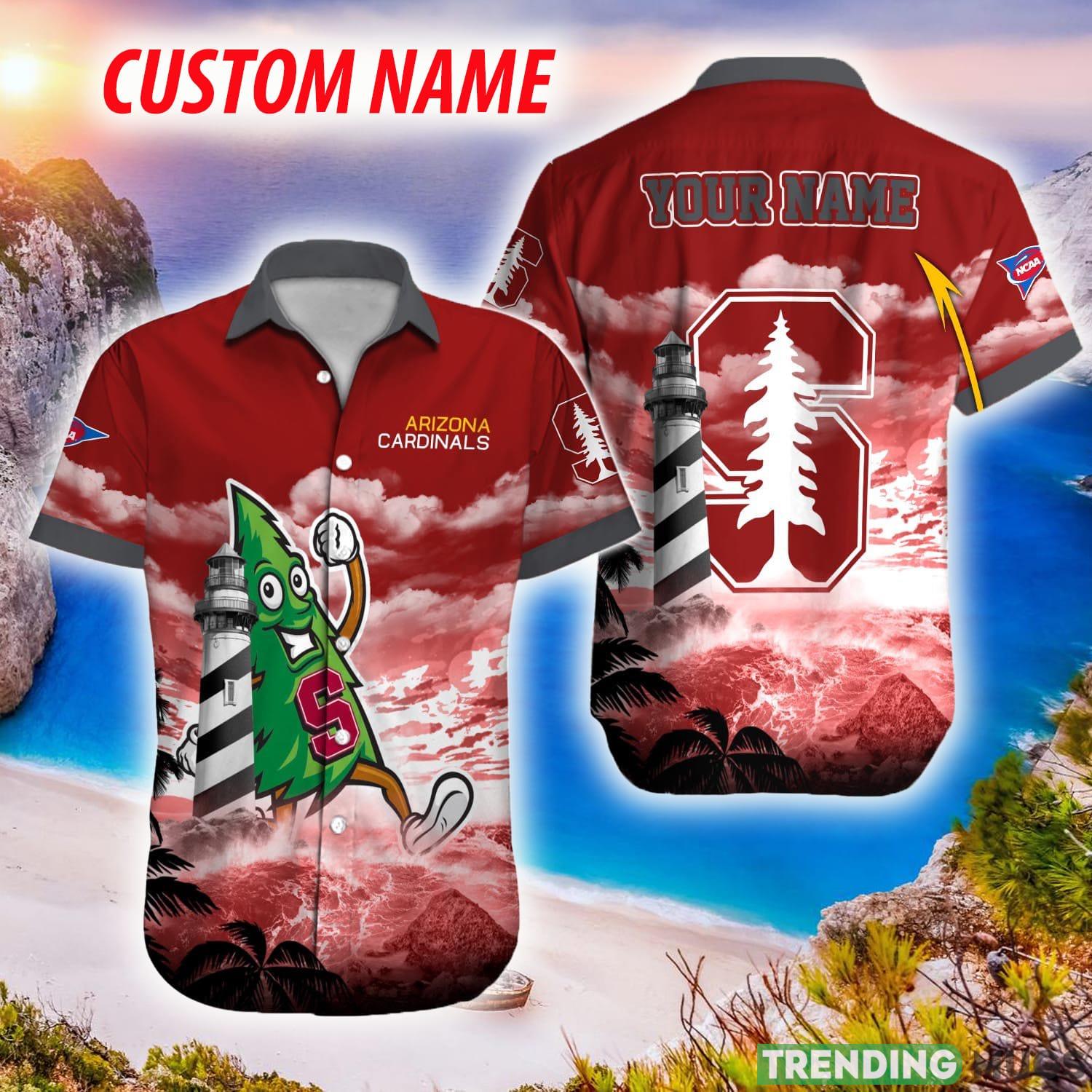 Stanford Cardinal NCAA Hawaiian Shirt Logo Fans Gift Beach For Men And Women Custom Name - Stanford Cardinal NCAA Hawaiian Shirt_1 Stanford Cardinal NCAA Hawaiian Shirt Logo Fans Gift Beach For Men And Women Custom Name - Stanford Cardinal NCAA Hawaiian Shirt_1