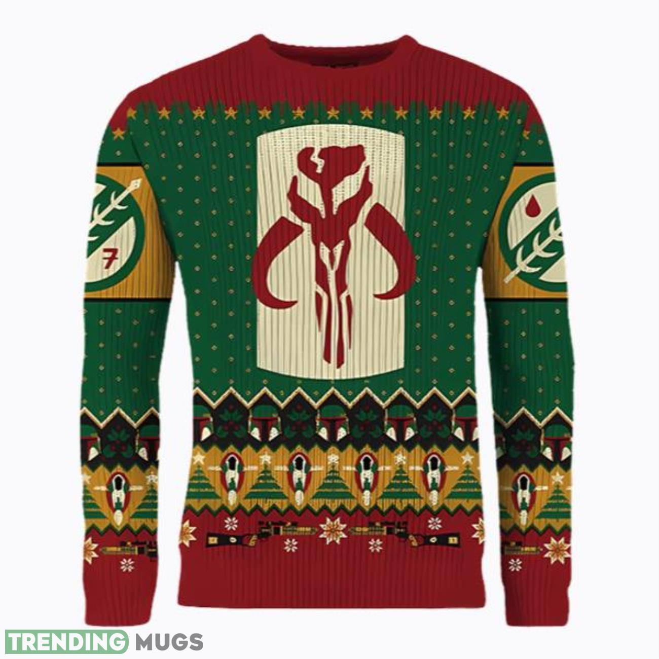 Star Wars Bounty Hunter Ugly Christmas Sweater for Men and Women Boba Gift Product Photo 1 Star Wars Bounty Hunter Ugly Christmas Sweater for Men and Women Boba Gift Product Photo 1