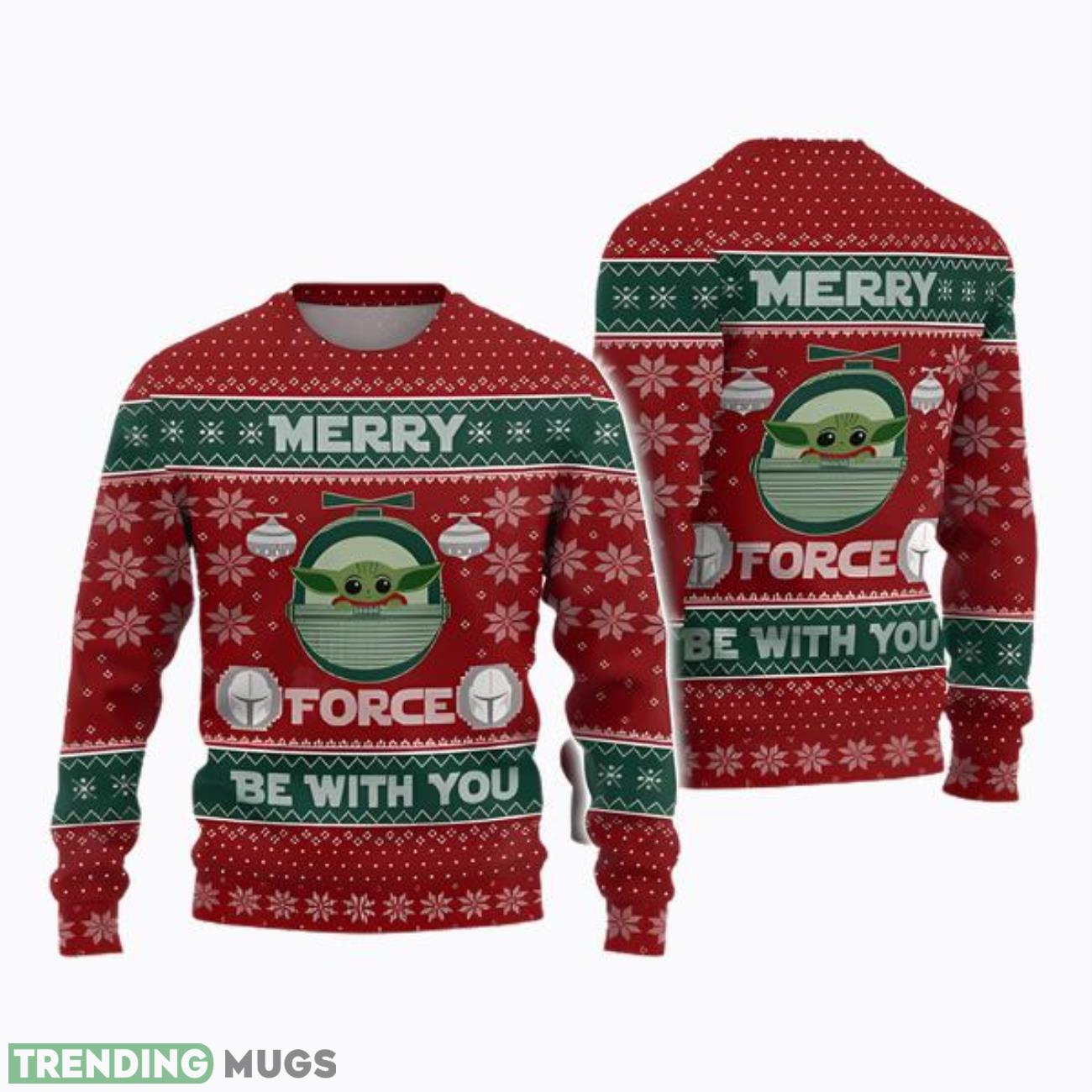 Star Wars Ugly Christmas Sweater Merry Force Be With You Product Photo 1 Star Wars Ugly Christmas Sweater Merry Force Be With You Product Photo 1