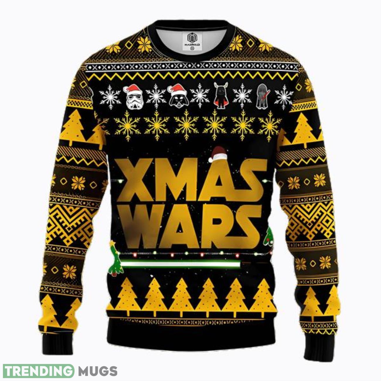 Star Wars Yellow Ugly Christmas Sweater For Men Women Product Photo 1 Star Wars Yellow Ugly Christmas Sweater For Men Women Product Photo 1