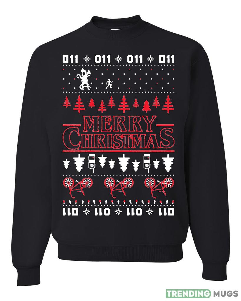 Stranger Merry Christmas Upside Down Bikes Sweater Sweatshirt For Men And Women Gift Ugly Christmas - Stranger Merry Christmas Upside Down Bikes Ugly Christmas Sweater Sweatshirt_1 Stranger Merry Christmas Upside Down Bikes Sweater Sweatshirt For Men And Women Gift Ugly Christmas - Stranger Merry Christmas Upside Down Bikes Ugly Christmas Sweater Sweatshirt_1