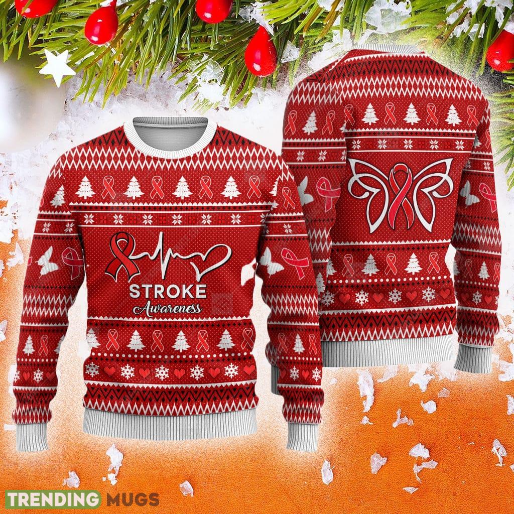 Stroke Awareness Xmas Symbol Animals Ugly Christmas Sweater AOP Gift For Men And Women - Stroke Awareness Xmas Symbol Animals Ugly Christmas Sweater AOP Gift For Men And Women Stroke Awareness Xmas Symbol Animals Ugly Christmas Sweater AOP Gift For Men And Women - Stroke Awareness Xmas Symbol Animals Ugly Christmas Sweater AOP Gift For Men And Women