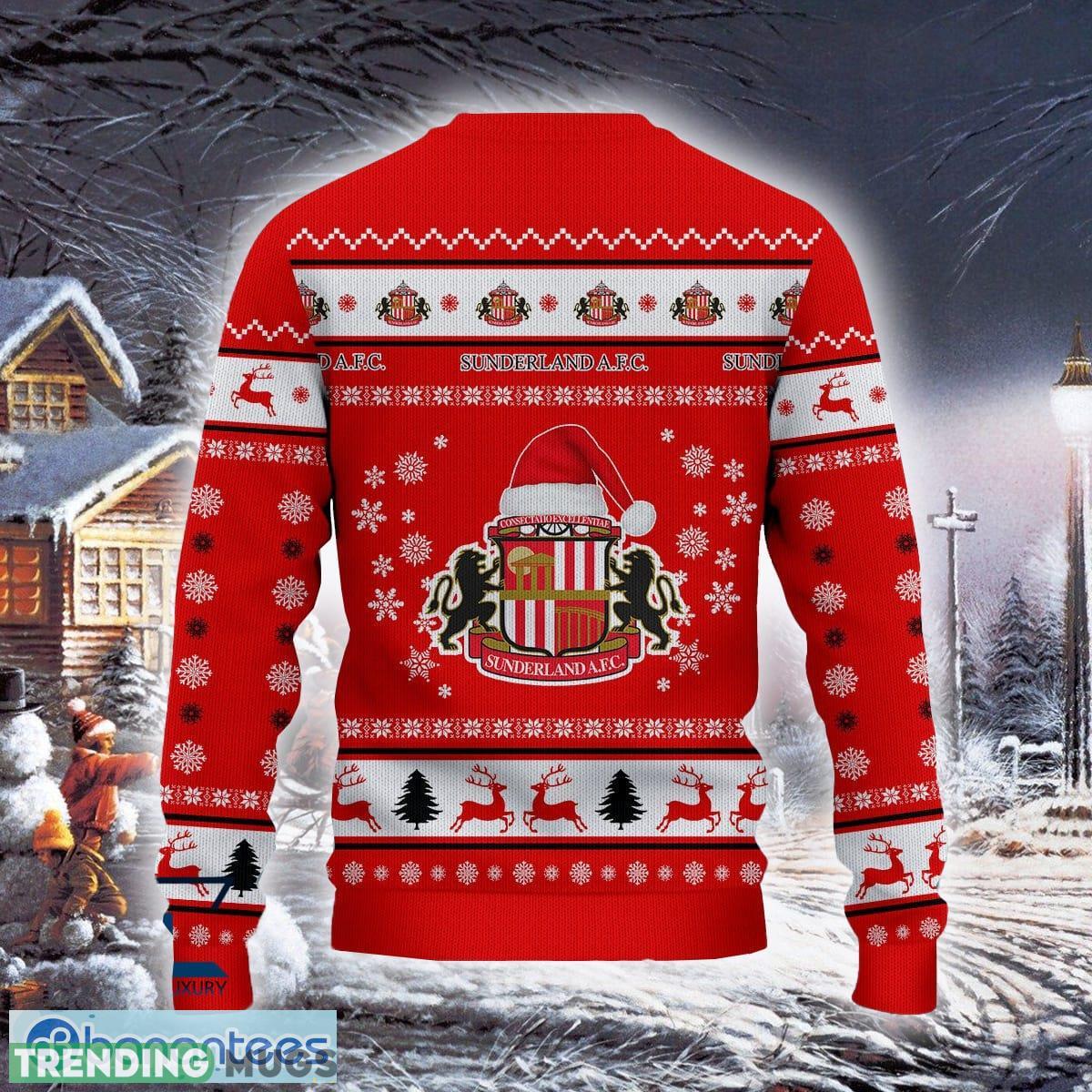 Sunderland A.F.C Bright Efl Logo Team Ugly Christmas Sweater For Fans Gift Unisex Sweatshirt 3D Sweater Sunderland A.F.C Bright Efl Logo Team Ugly Christmas Sweater For Fans Gift Unisex Sweatshirt 3D Sweater