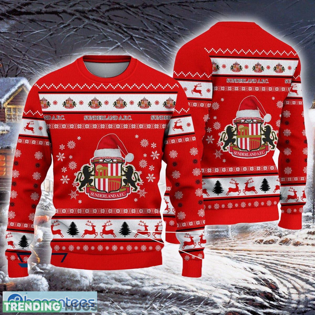 Sunderland A.F.C Bright Efl Logo Team Ugly Christmas Sweater For Fans Gift Unisex Sweatshirt - Sunderland A.F.C Exotic Efl Ugly Christmas Sweater For Fans Gift Sunderland A.F.C Bright Efl Logo Team Ugly Christmas Sweater For Fans Gift Unisex Sweatshirt - Sunderland A.F.C Exotic Efl Ugly Christmas Sweater For Fans Gift