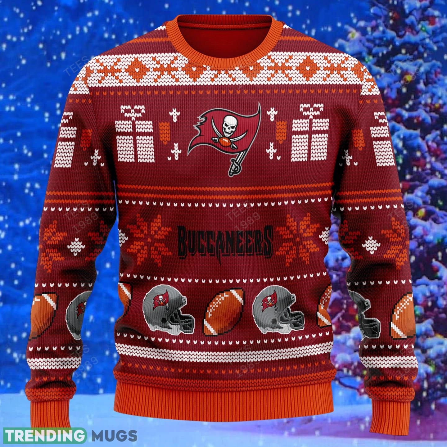 Tampa Bay Buccaneers Design NFL Snowflakes Reindeer 3D Sweater Custom Number And Name 3D Sweater Tampa Bay Buccaneers Design NFL Snowflakes Reindeer 3D Sweater Custom Number And Name 3D Sweater