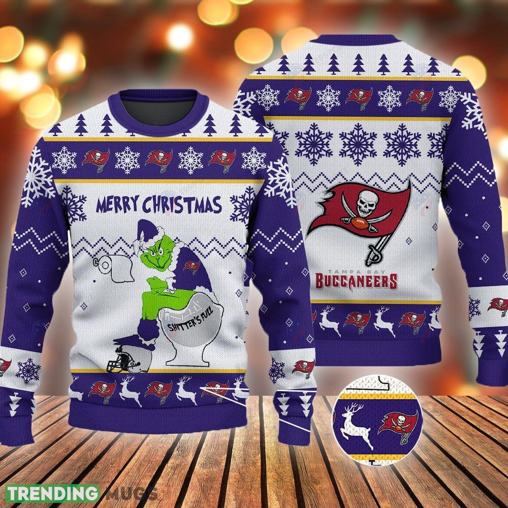 Tampa Bay Buccaneers Grinch Shitter's Full NFL Purple Ugly Christmas Sweater 3D Sweater Tampa Bay Buccaneers Grinch Shitter's Full NFL Purple Ugly Christmas Sweater - Tampa Bay Buccaneers Grinch Shitter's Full NFL Purple Ugly Christmas Sweater