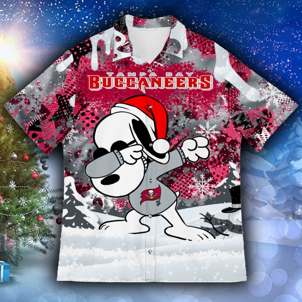 Tampa Bay Buccaneers Snoopy Dabbing The Peanuts Sports Football American Dripping Matching Hawaiian Shirt Gift Christmas - 261023-090442
