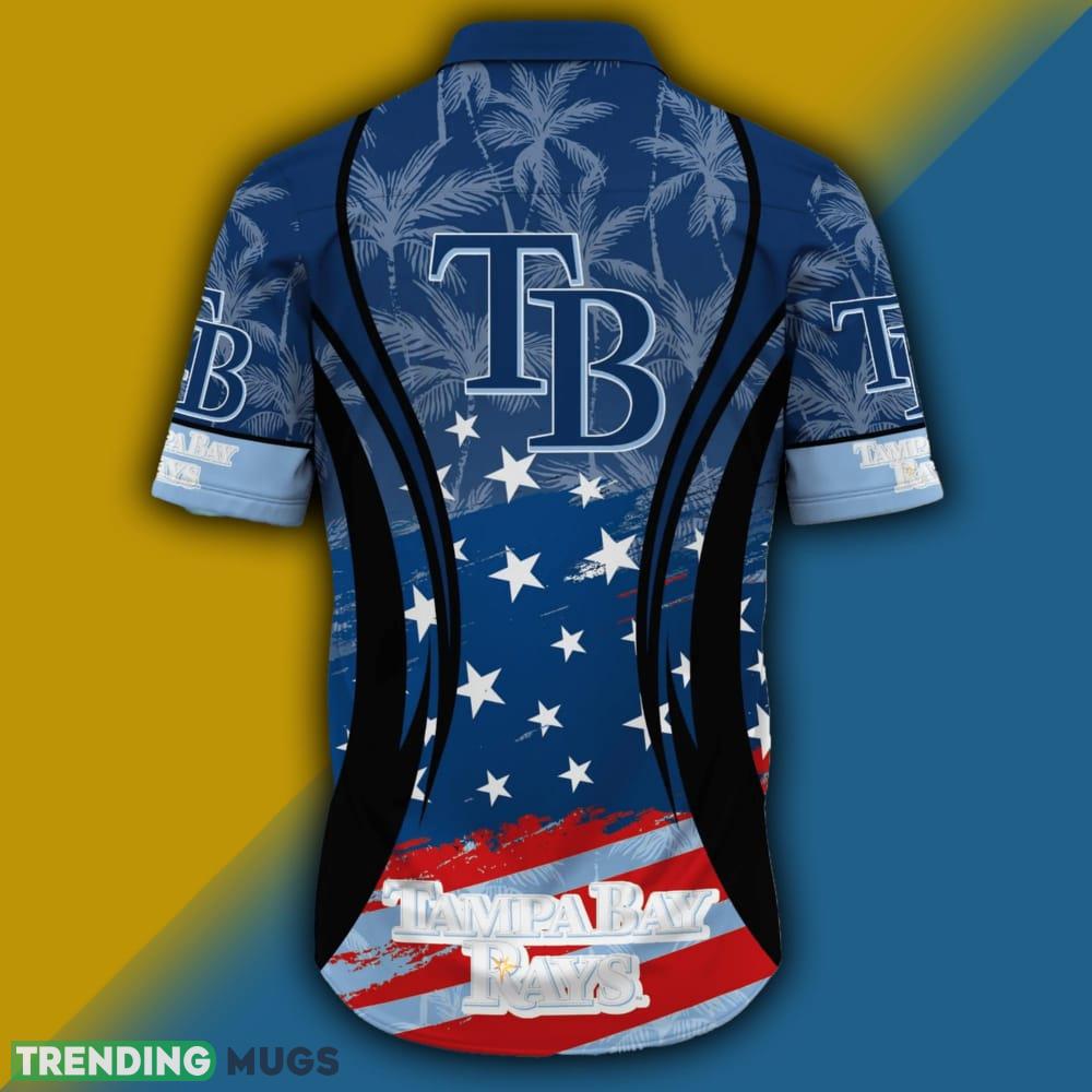 Tampa Bay Rays MLB Flag American Hawaiian Shirt Short Sleeve Hawaiian Shirt Tampa Bay Rays MLB Flag American Hawaiian Shirt Short Sleeve Hawaiian Shirt