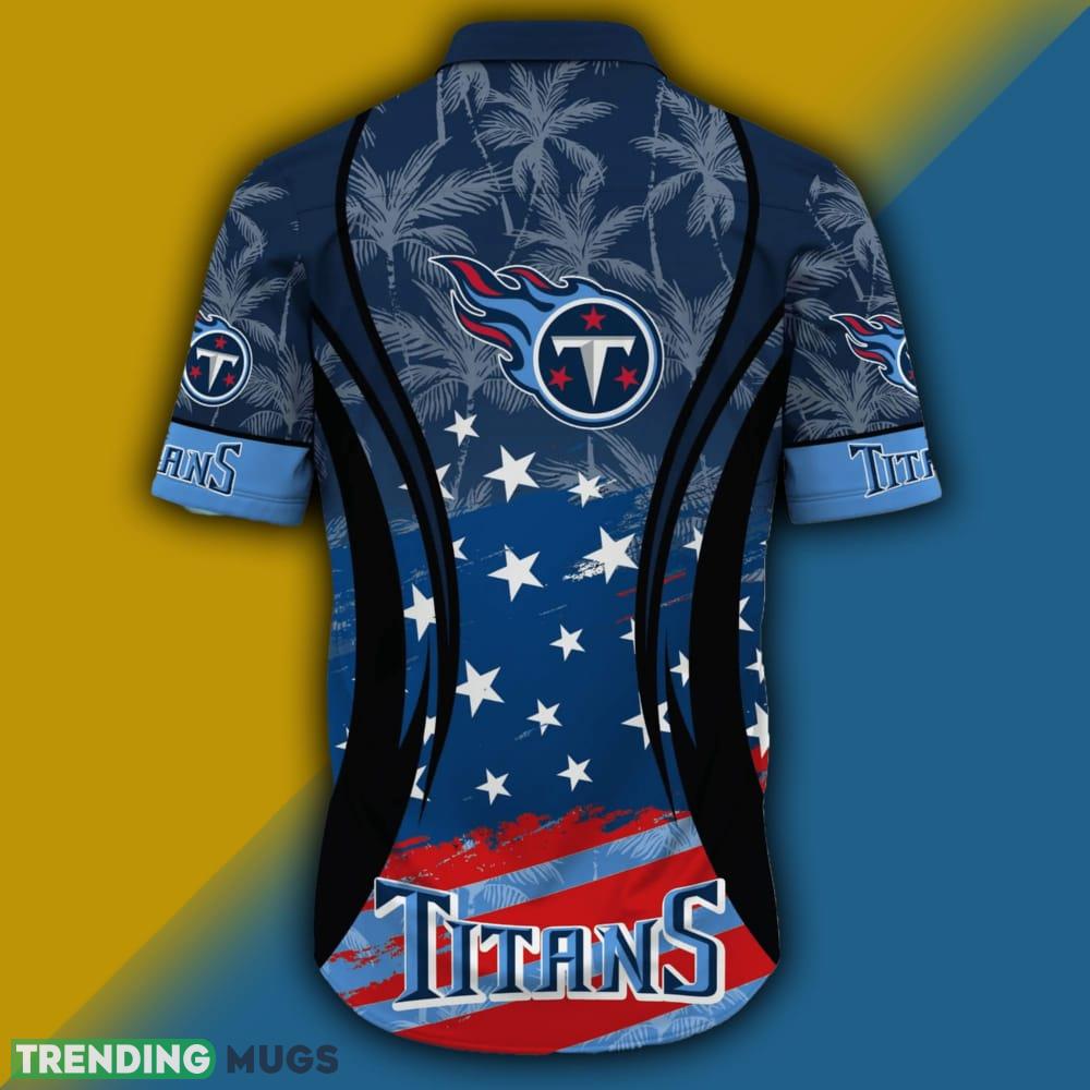 Tennessee Titans NFL Flag American Hawaiian Shirt Short Sleeve Hawaiian Shirt Tennessee Titans NFL Flag American Hawaiian Shirt Short Sleeve Hawaiian Shirt