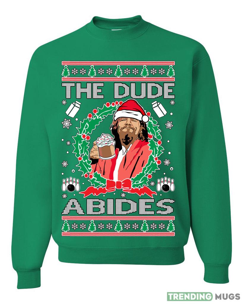 The Dude Abides Christmas Sweater Sweatshirt For Men And Women Gift Ugly Christmas Dark Shirt The Dude Abides Christmas Sweater Sweatshirt For Men And Women Gift Ugly Christmas Dark Shirt