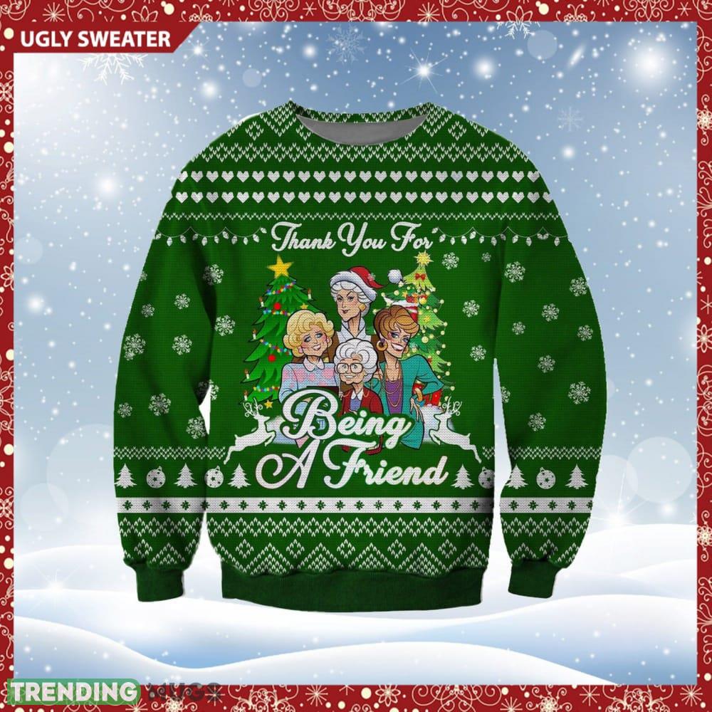 The Golden Girl Thank You For Being A Friend Christmas Tradition Ugly 3D Sweater For Thanksgiving - The Golden Girl Thank You For Being A Friend Christmas Tradition Ugly 3D Sweater For Thanksgiving The Golden Girl Thank You For Being A Friend Christmas Tradition Ugly 3D Sweater For Thanksgiving - The Golden Girl Thank You For Being A Friend Christmas Tradition Ugly 3D Sweater For Thanksgiving