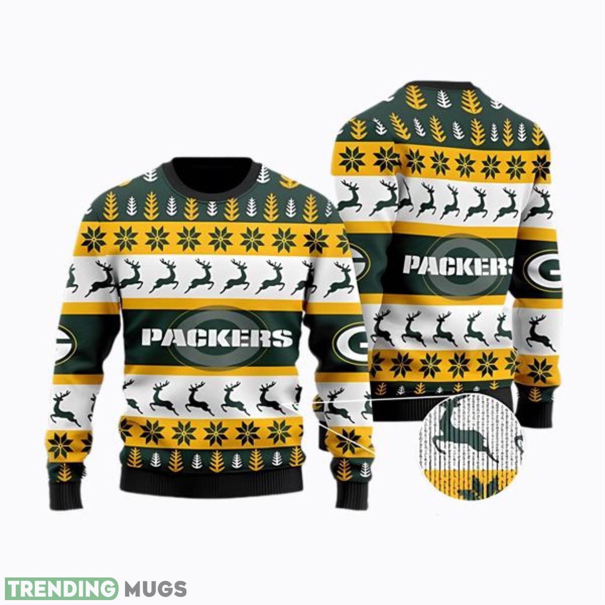 The Green Bay Packers Football Team Christmas Ugly Sweater Product Photo 1 The Green Bay Packers Football Team Christmas Ugly Sweater Product Photo 1