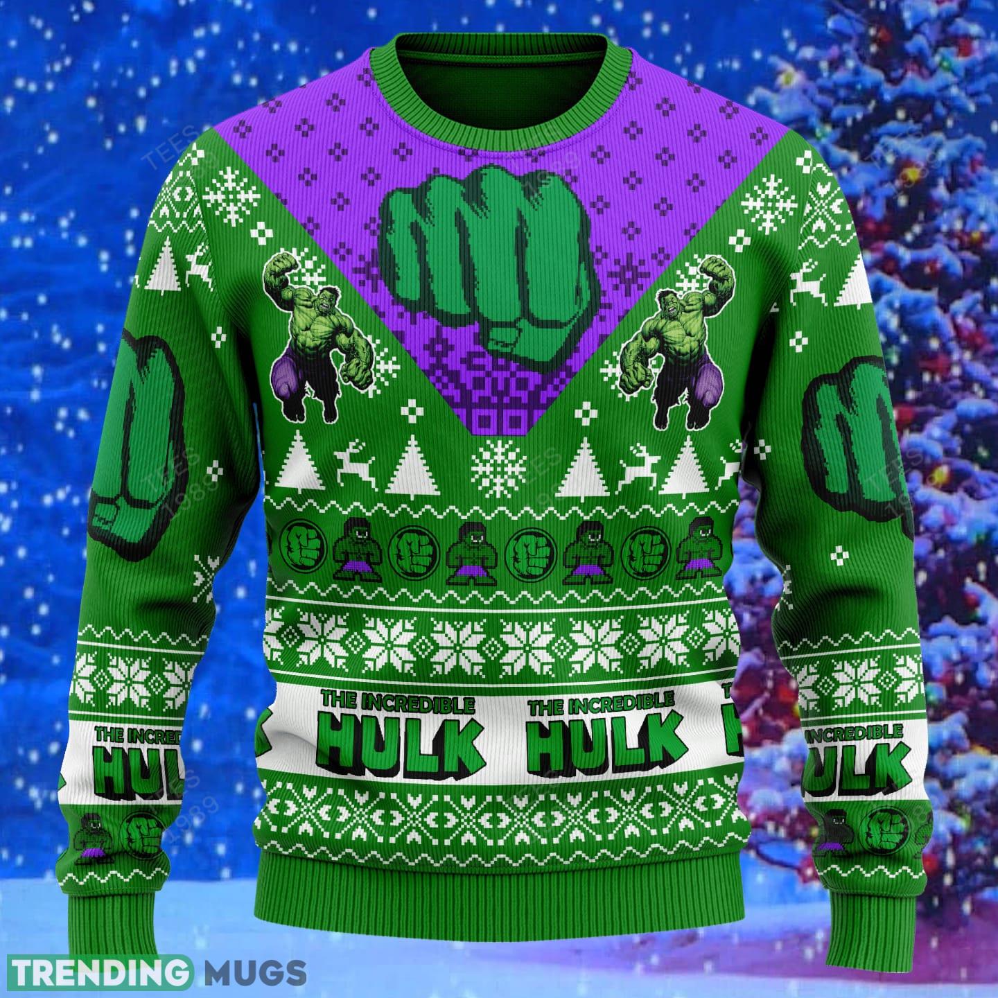 The Incredible Hulk Marvel Comics Knitted Xmas Sweater Gift Men And Women 3D Sweater The Incredible Hulk Marvel Comics Knitted Xmas Sweater Gift Men And Women 3D Sweater