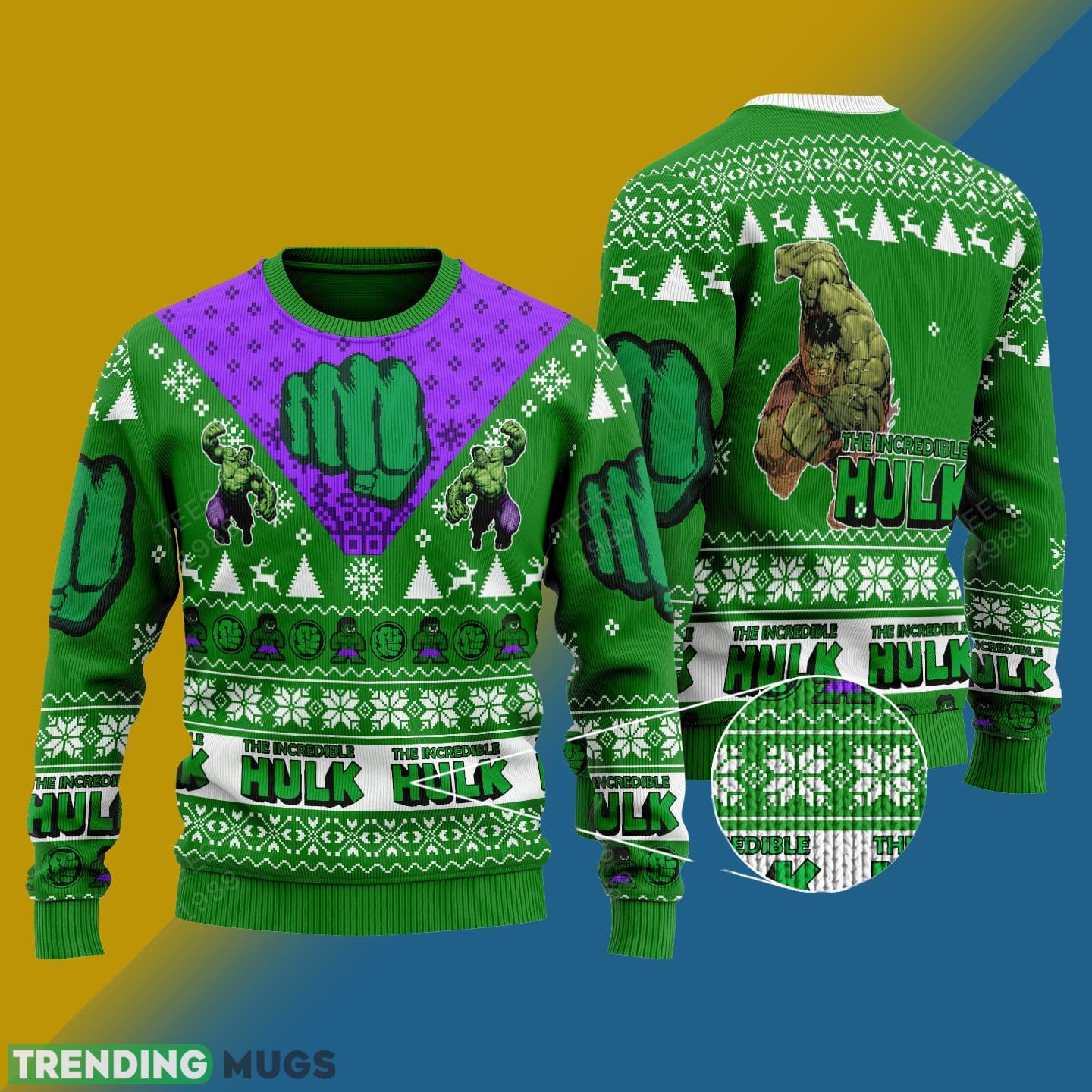 The Incredible Hulk Marvel Comics Knitted Xmas Sweater Gift Men And Women - The Incredible Hulk Marvel Comics Knitted Sweater Photo 1 The Incredible Hulk Marvel Comics Knitted Xmas Sweater Gift Men And Women - The Incredible Hulk Marvel Comics Knitted Sweater Photo 1