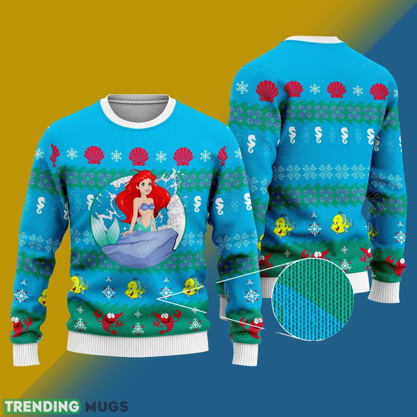 The Little Mermaid Knitted Xmas Sweater Gift Men And Women - The Little Mermaid Knitted Sweater The Little Mermaid Knitted Xmas Sweater Gift Men And Women - The Little Mermaid Knitted Sweater