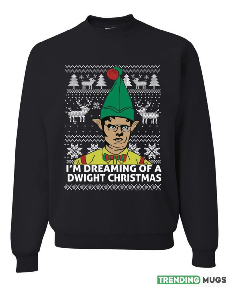 The Office Dwight Dreaming Of A Dwight Christmas T Shirt Sweatshirt For Men And Women Gift Ugly Christmas Dark Shirt The Office Dwight Dreaming Of A Dwight Christmas T Shirt Sweatshirt For Men And Women Gift Ugly Christmas Dark Shirt