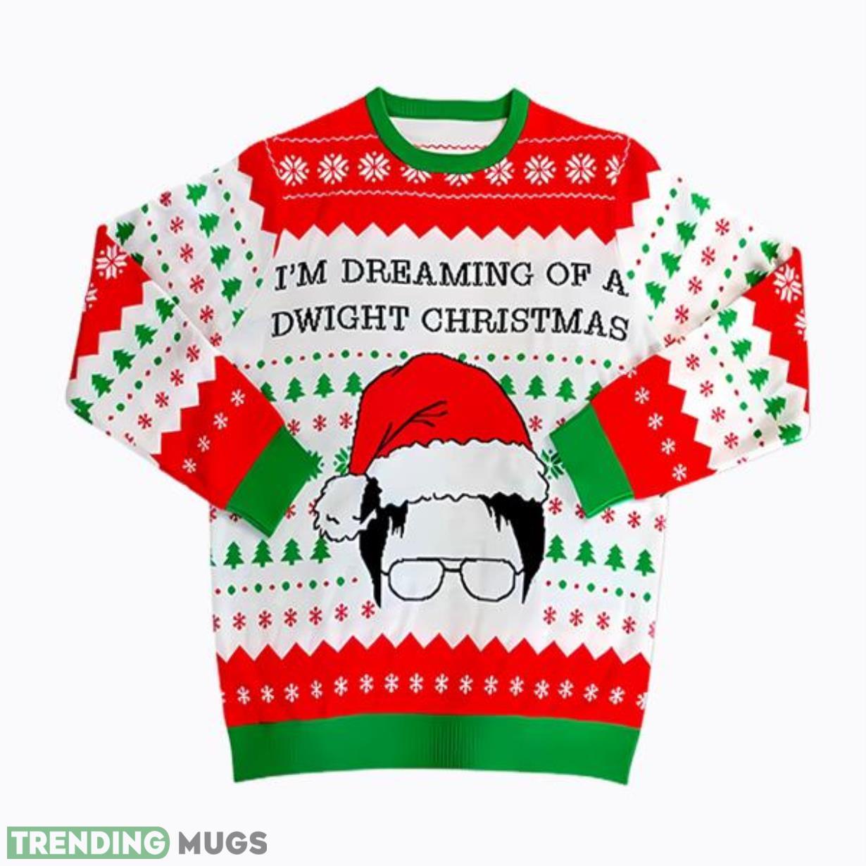 The Office I’m Dreaming of a Dwight The Office Ugly Christmas Sweater Product Photo 1 The Office I’m Dreaming of a Dwight The Office Ugly Christmas Sweater Product Photo 1