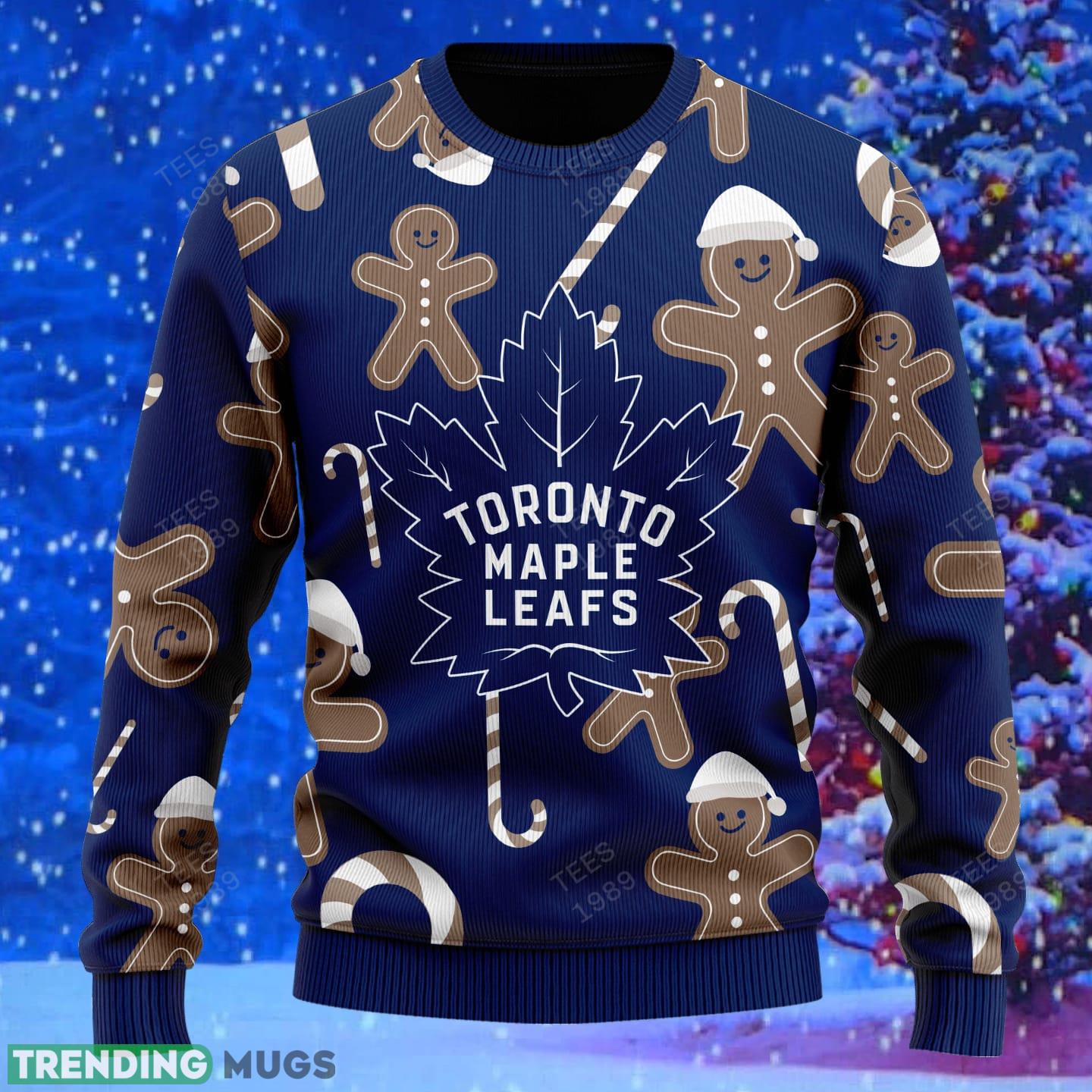 Toronto Maple Leafs Snowflakes Reindeer 3D Sweater Custom Number And Name 3D Sweater Toronto Maple Leafs Snowflakes Reindeer 3D Sweater Custom Number And Name 3D Sweater
