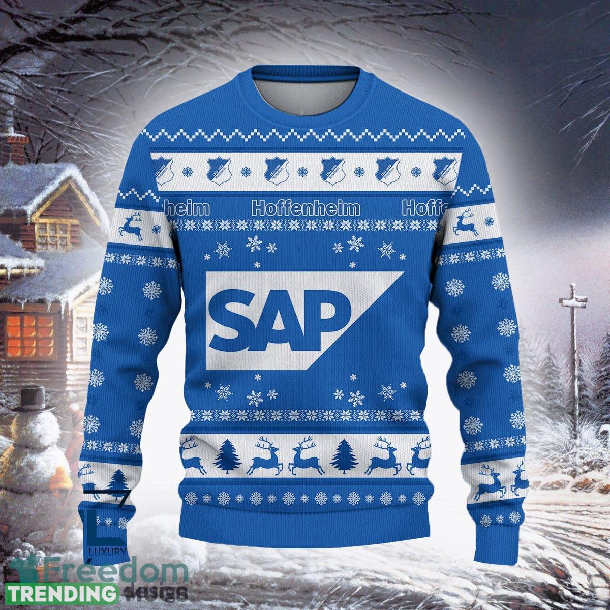 TSG Hoffenheim Authentic Bundesliga Logo Team Design Ugly Christmas Sweater For Fans Gift 3D Sweater TSG Hoffenheim Authentic Bundesliga Logo Team Design Ugly Christmas Sweater For Fans Gift 3D Sweater