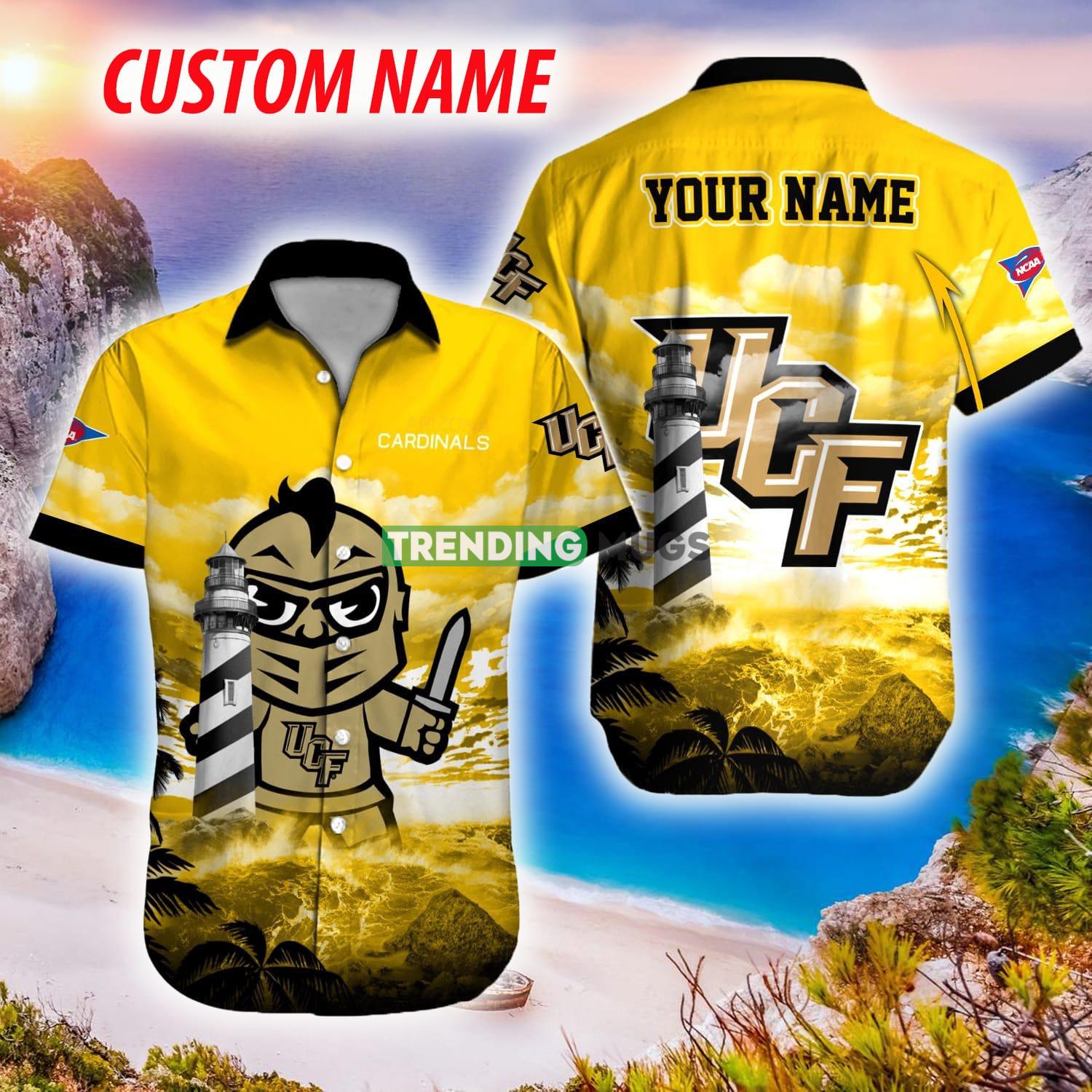 UCF Knights NCAA Hawaiian Shirt Logo Fans Gift Beach For Men And Women Custom Name - UCF Knights NCAA Hawaiian Shirt_1 UCF Knights NCAA Hawaiian Shirt Logo Fans Gift Beach For Men And Women Custom Name - UCF Knights NCAA Hawaiian Shirt_1