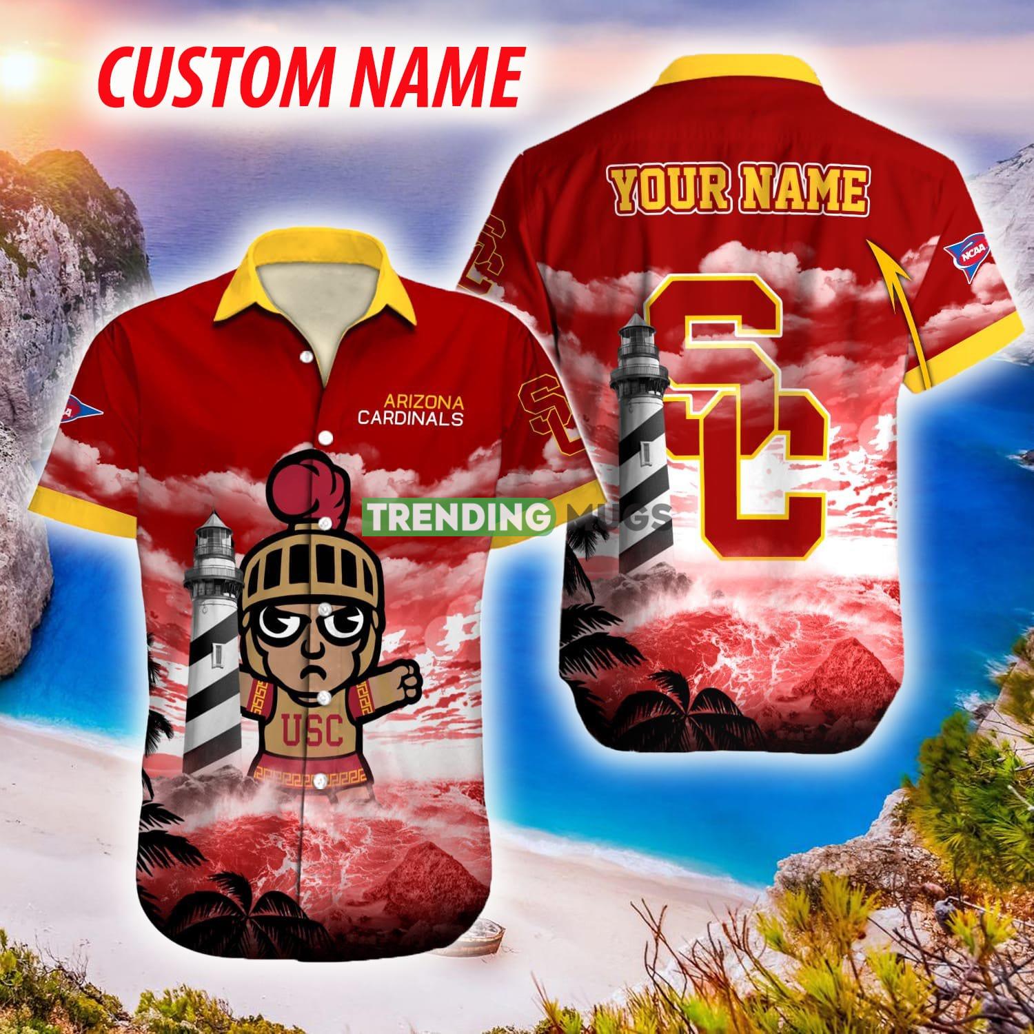 USC Trojans NCAA Hawaiian Shirt Logo Fans Gift Beach For Men And Women Custom Name - USC Trojans NCAA Hawaiian Shirt_1 USC Trojans NCAA Hawaiian Shirt Logo Fans Gift Beach For Men And Women Custom Name - USC Trojans NCAA Hawaiian Shirt_1