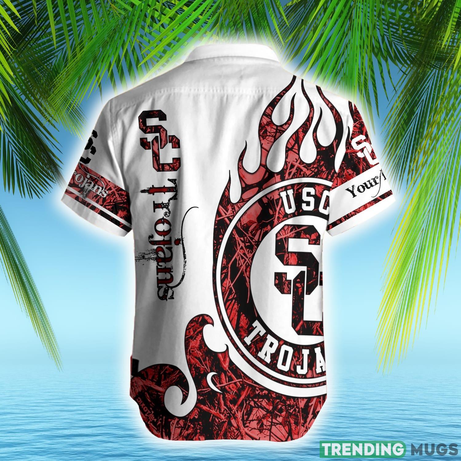 USC Trojans NCAA Hawaiian Shirt Pattern Summer Custom Name For Men And Women Gift Hawaiian Shirt USC Trojans NCAA Hawaiian Shirt Pattern Summer Custom Name For Men And Women Gift Hawaiian Shirt