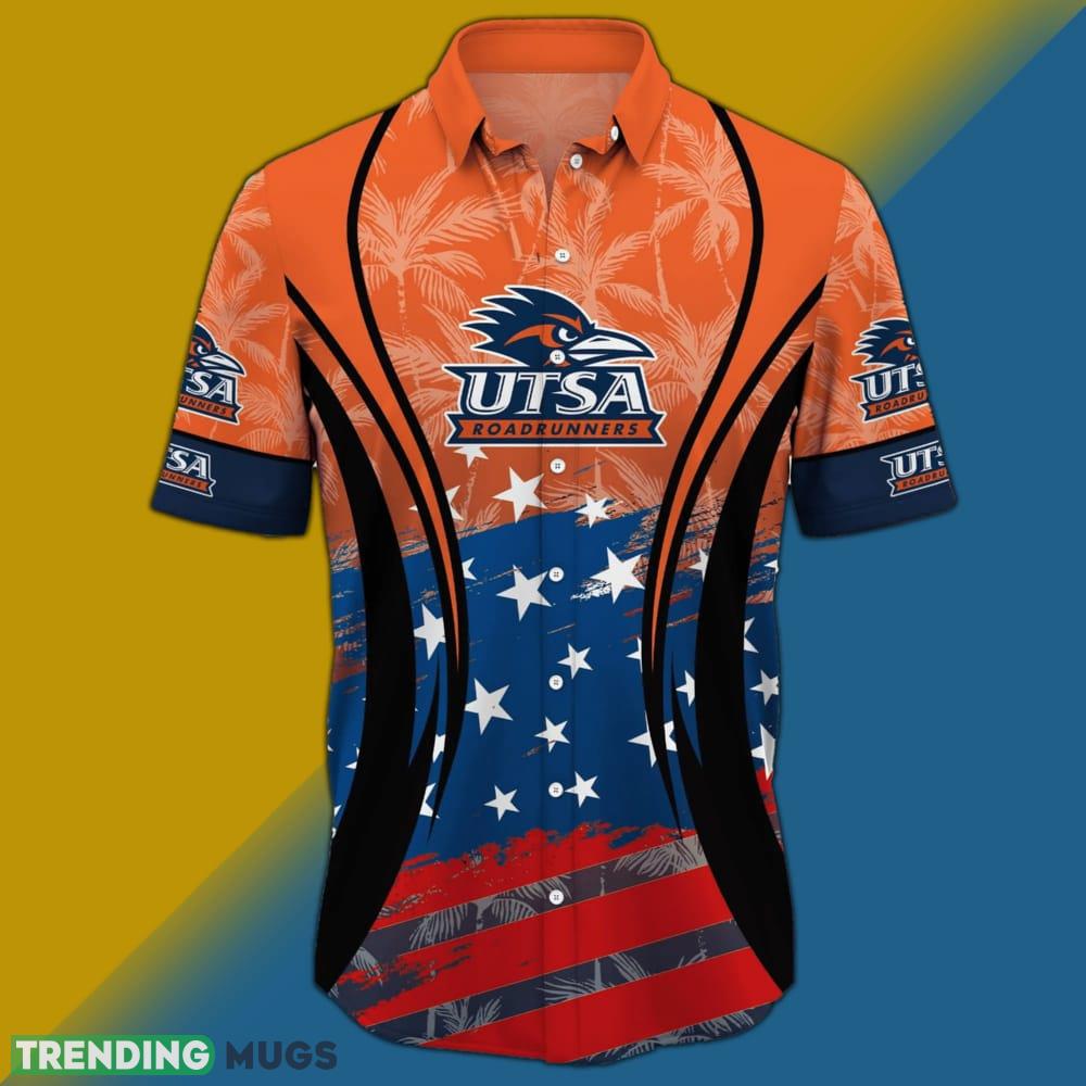 UTSA Roadrunners NCAA Flag American Hawaiian Shirt Short Sleeve Hawaiian Shirt UTSA Roadrunners NCAA Flag American Hawaiian Shirt Short Sleeve Hawaiian Shirt