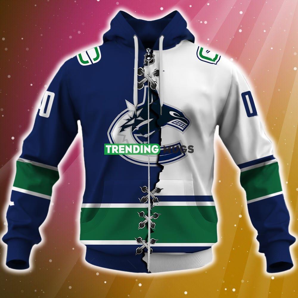 Vancouver Canucks NHL 3D Hoodie Zip Hoodie For Fans Christmas All Over Printed Custom Number And Name 3D Hoodies Vancouver Canucks NHL 3D Hoodie Zip Hoodie For Fans Christmas All Over Printed Custom Number And Name 3D Hoodies